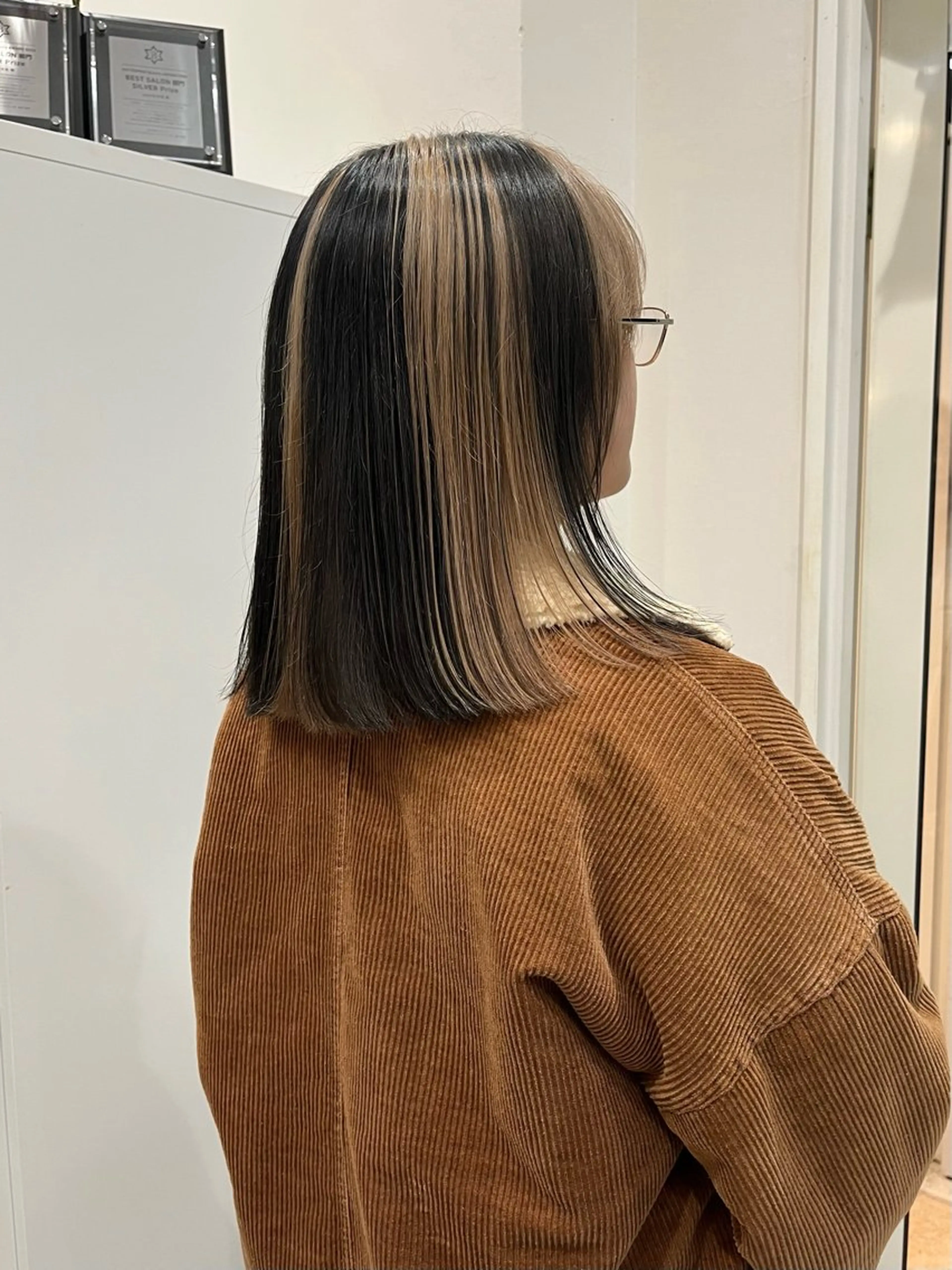 ミディアム カラー ブリーチ ケアブリーチ トリートメント AMI🎀韓国ヘア 透明感カラーのヘアスタイル