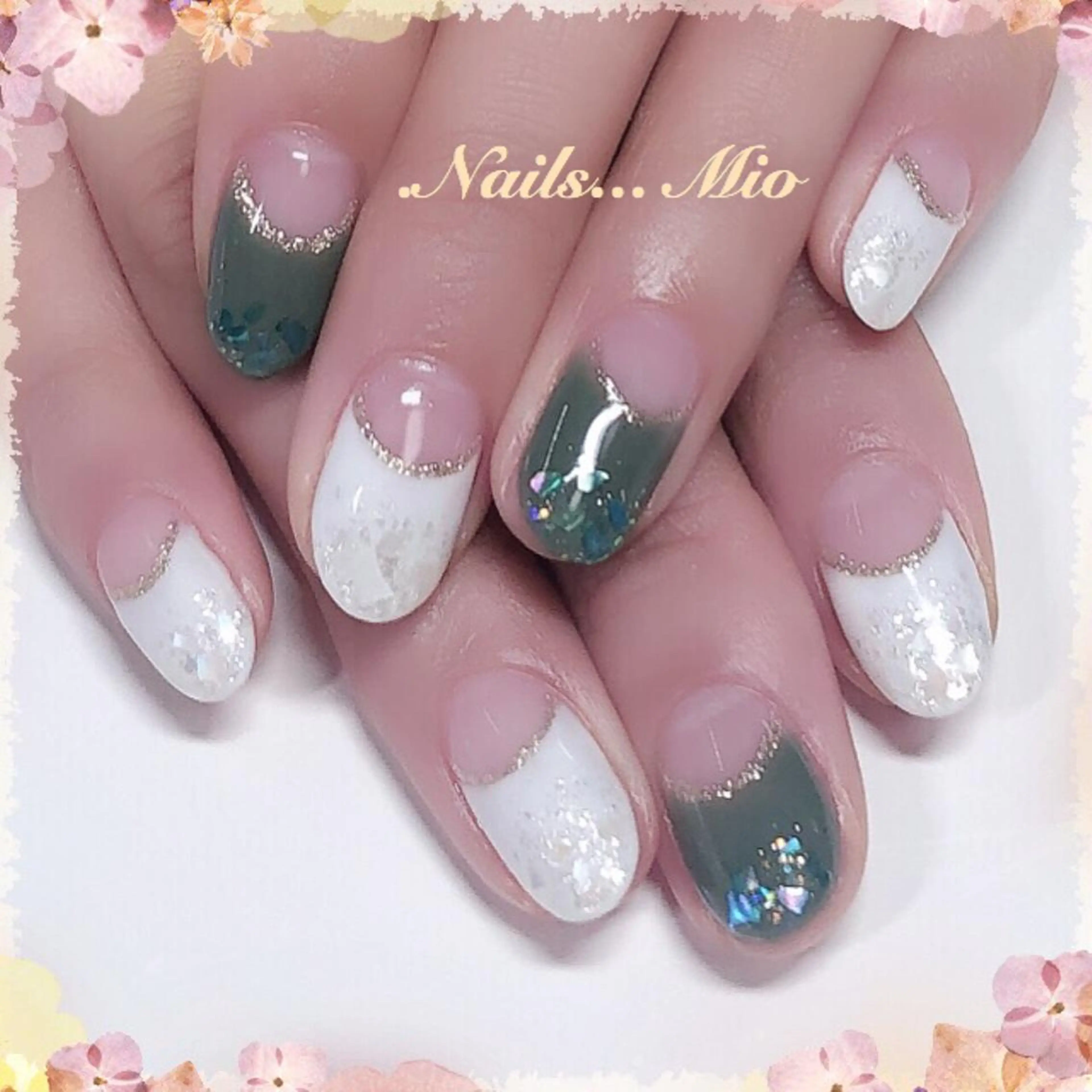 ネイル アートネイル フレンチネイル .Nails Mio 赤羽西ネイルサロンのネイルデザイン