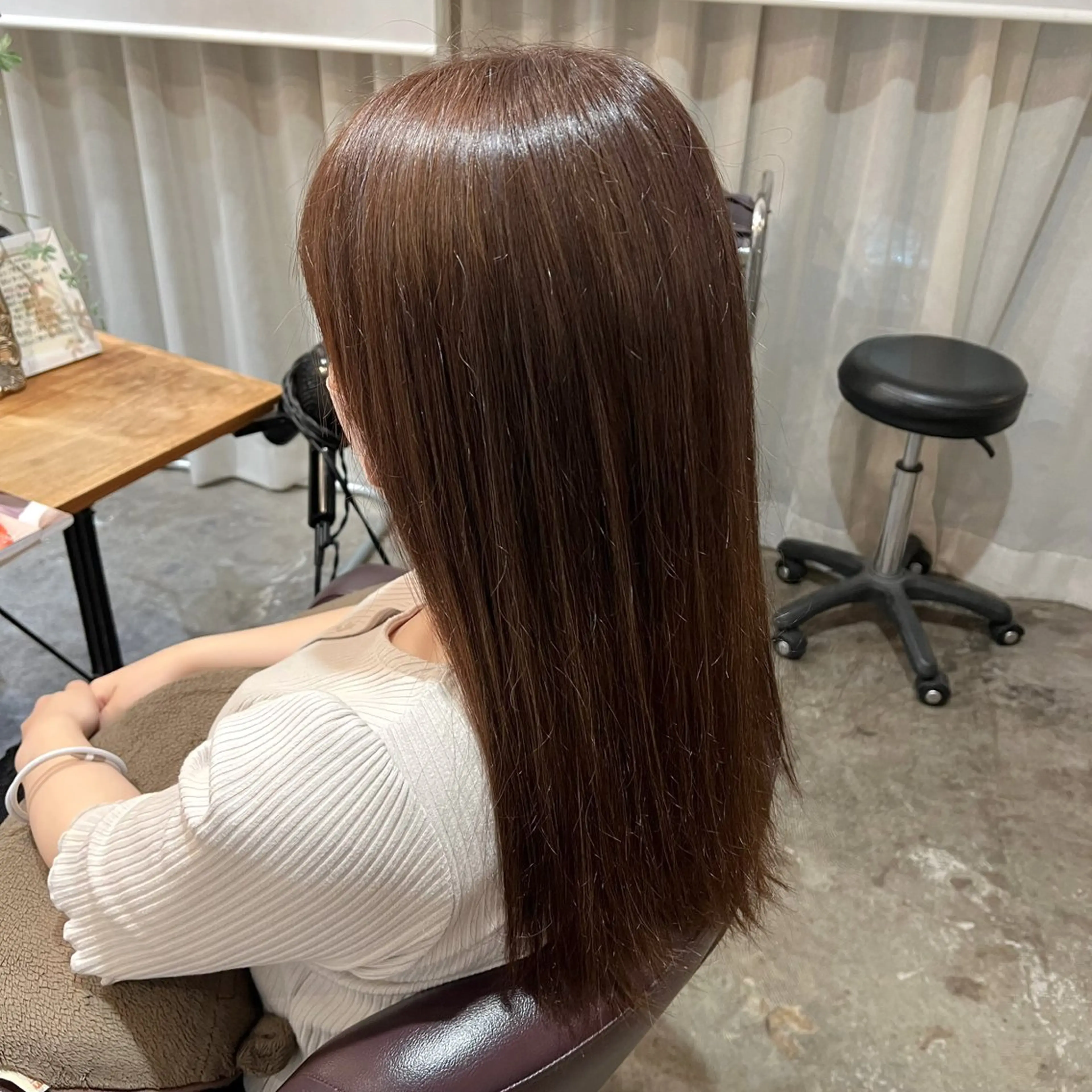 ロング カラー ブラウンカラー Dia ‎ アキヨシ ミユのヘアスタイル