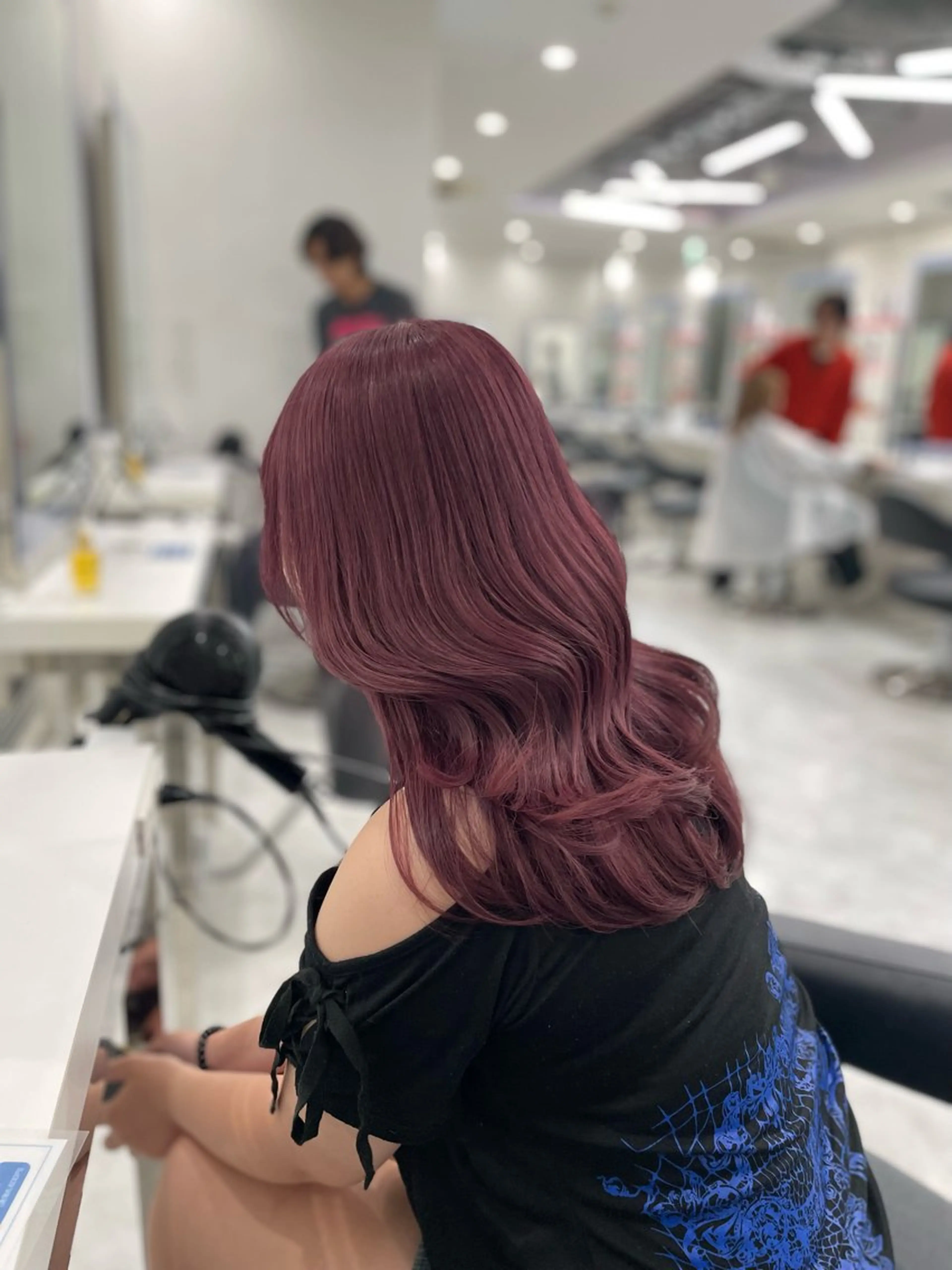 ロング カラー カット ヘアカラー トリートメント うる艶ストレート♡透 明感カラー♡かずまるのヘアスタイル