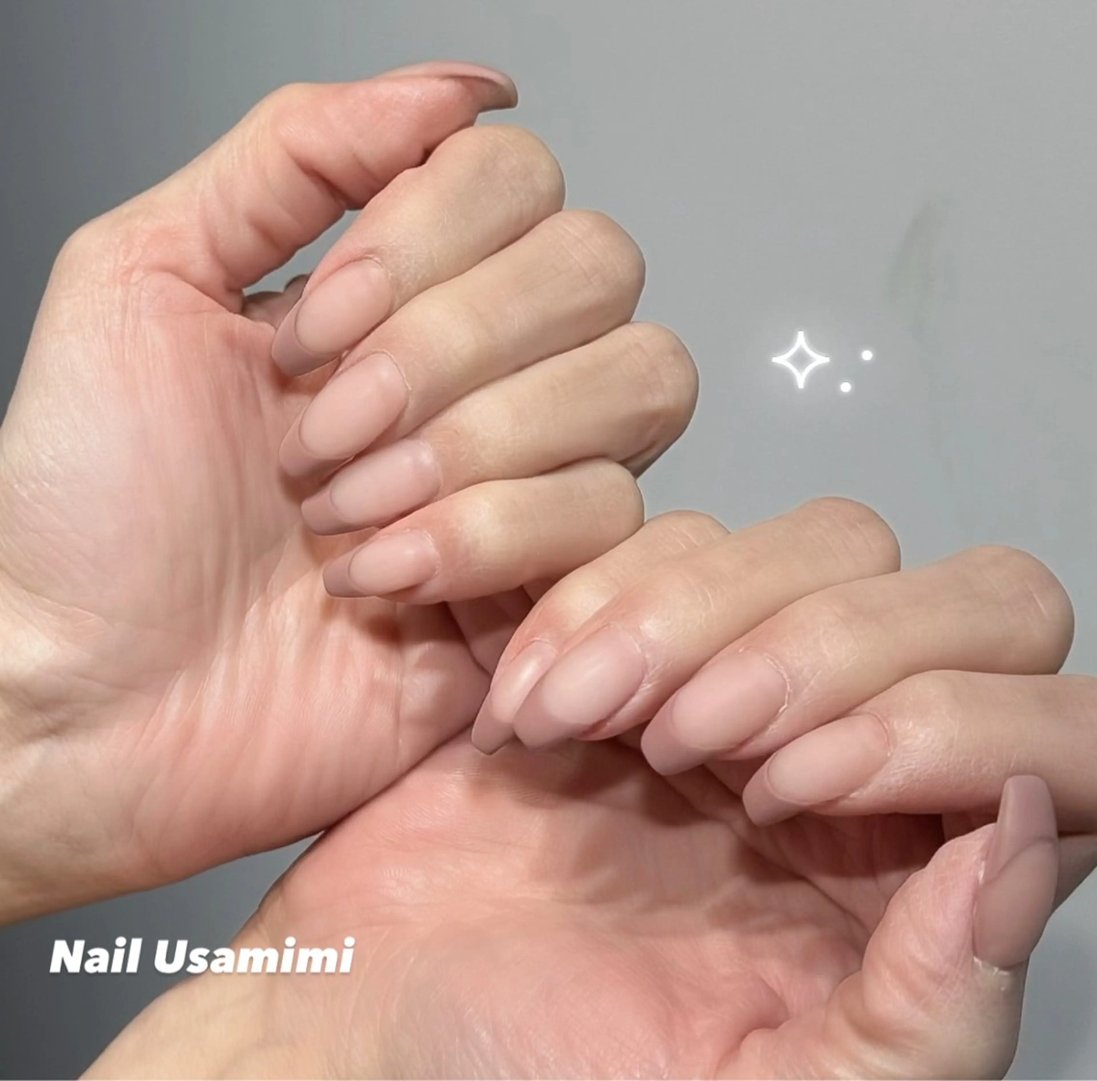 【ハンド】オフありフレンチ(クリアベースのみ)の写真