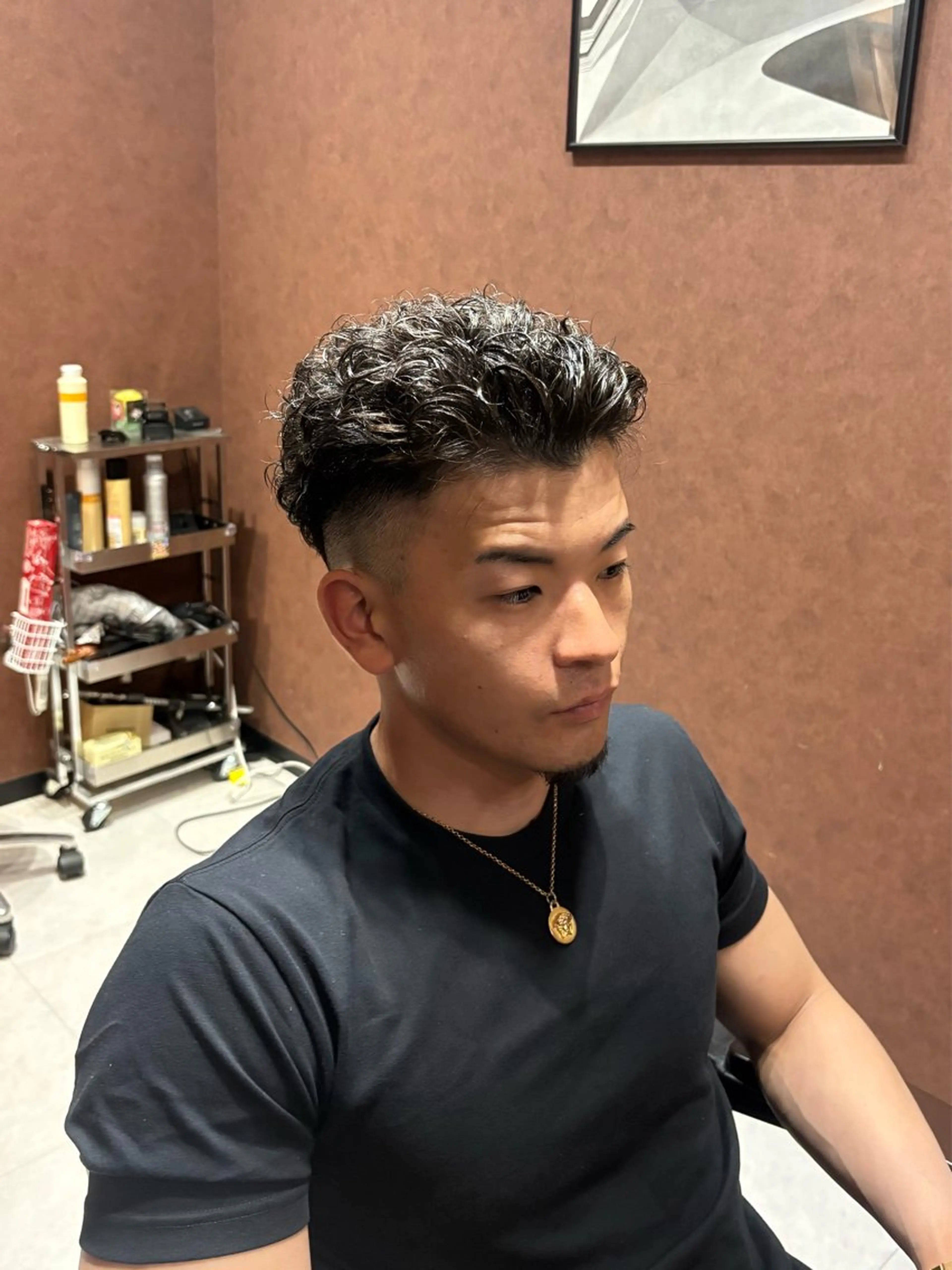 ショート カラー パーマ メンズ メンズブリーチ メンズメッシュ メンズパーマ ブリーチ メッシュ カット ヘアカラー パーマ メンズ特化 / Reiのヘアスタイル