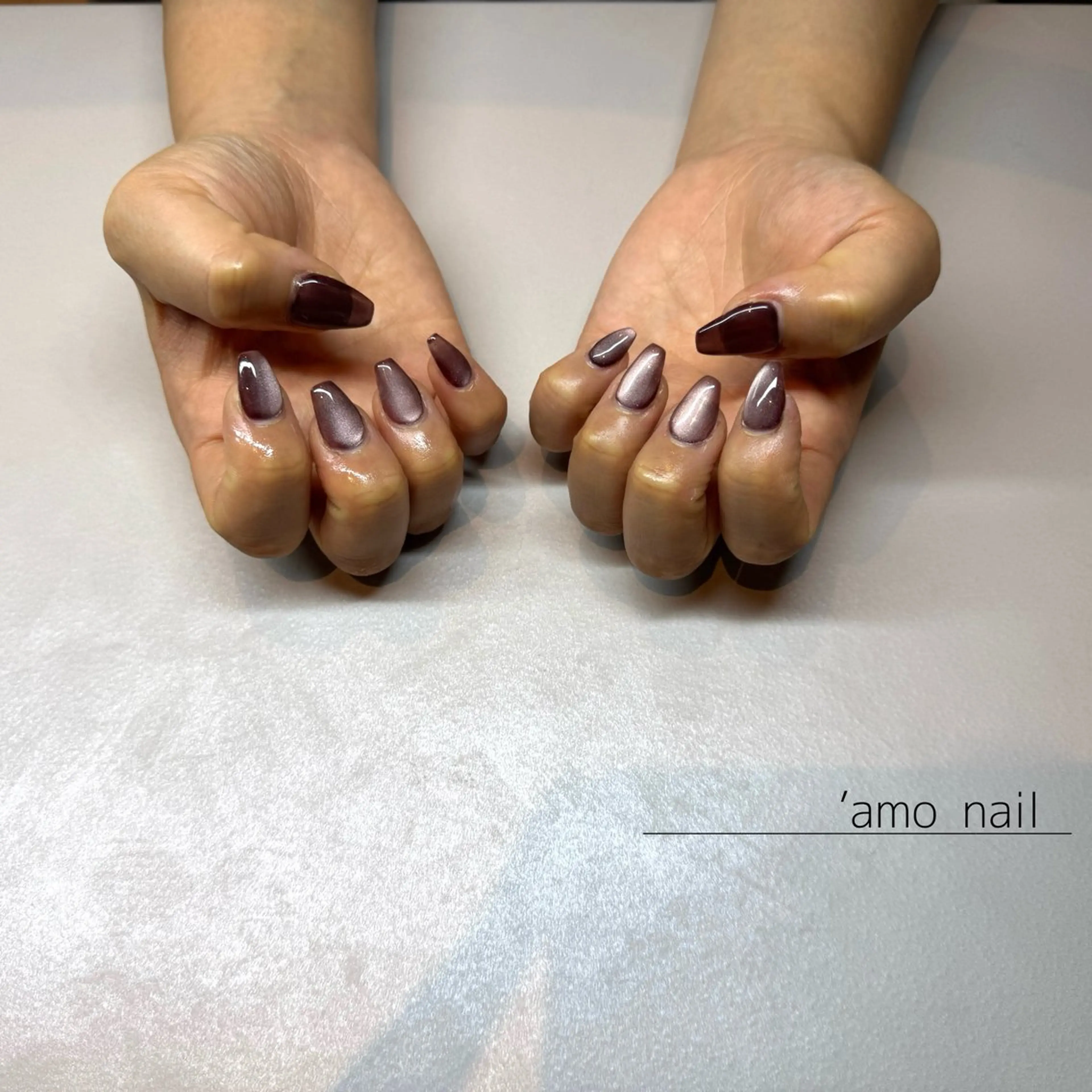 ネイル マグネットネイル 'amo nailのネイルデザイン