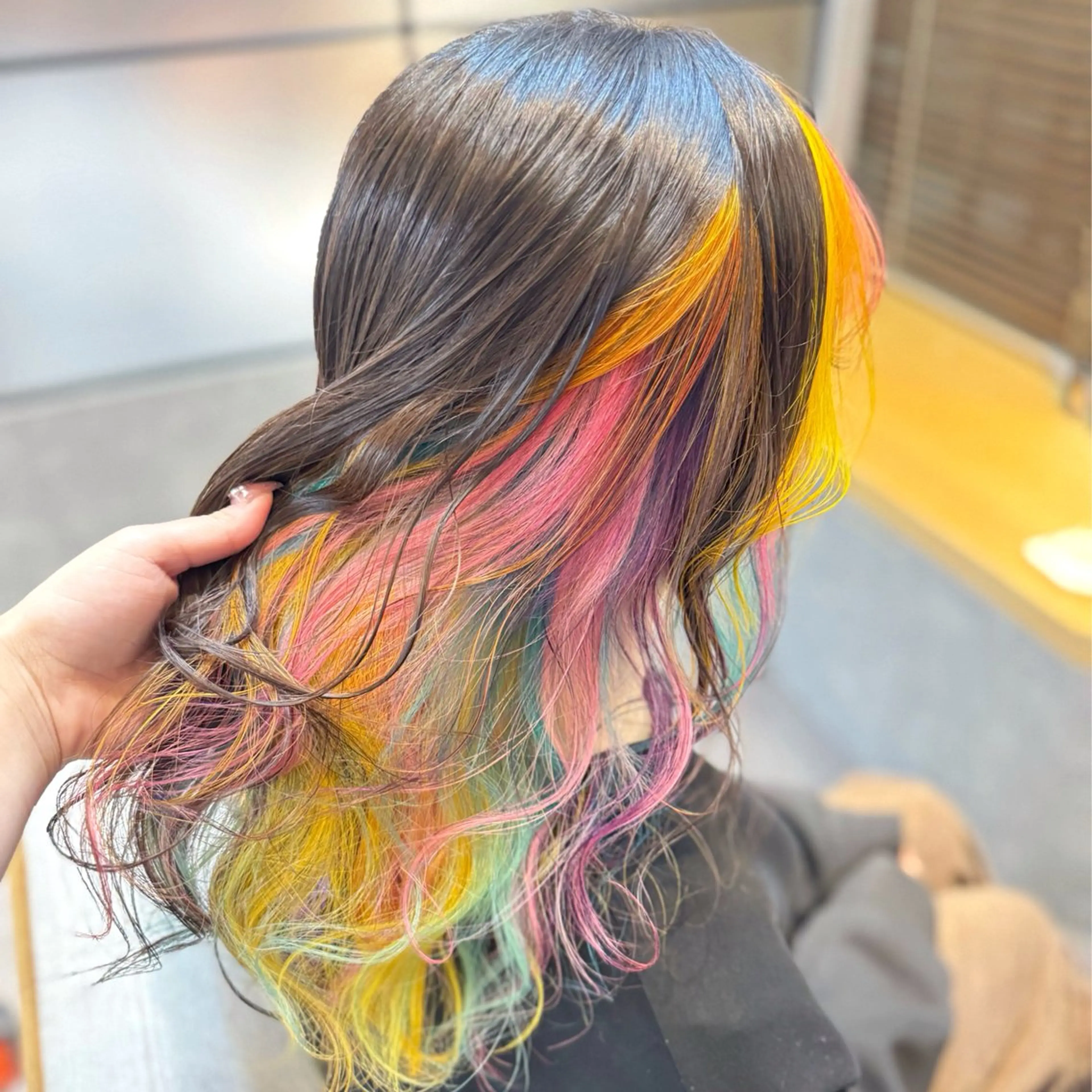 セミロング カラー カット ヘアカラー トリートメント 似合わせ/ブリーチ/ 透明感/sanamiのヘアスタイル