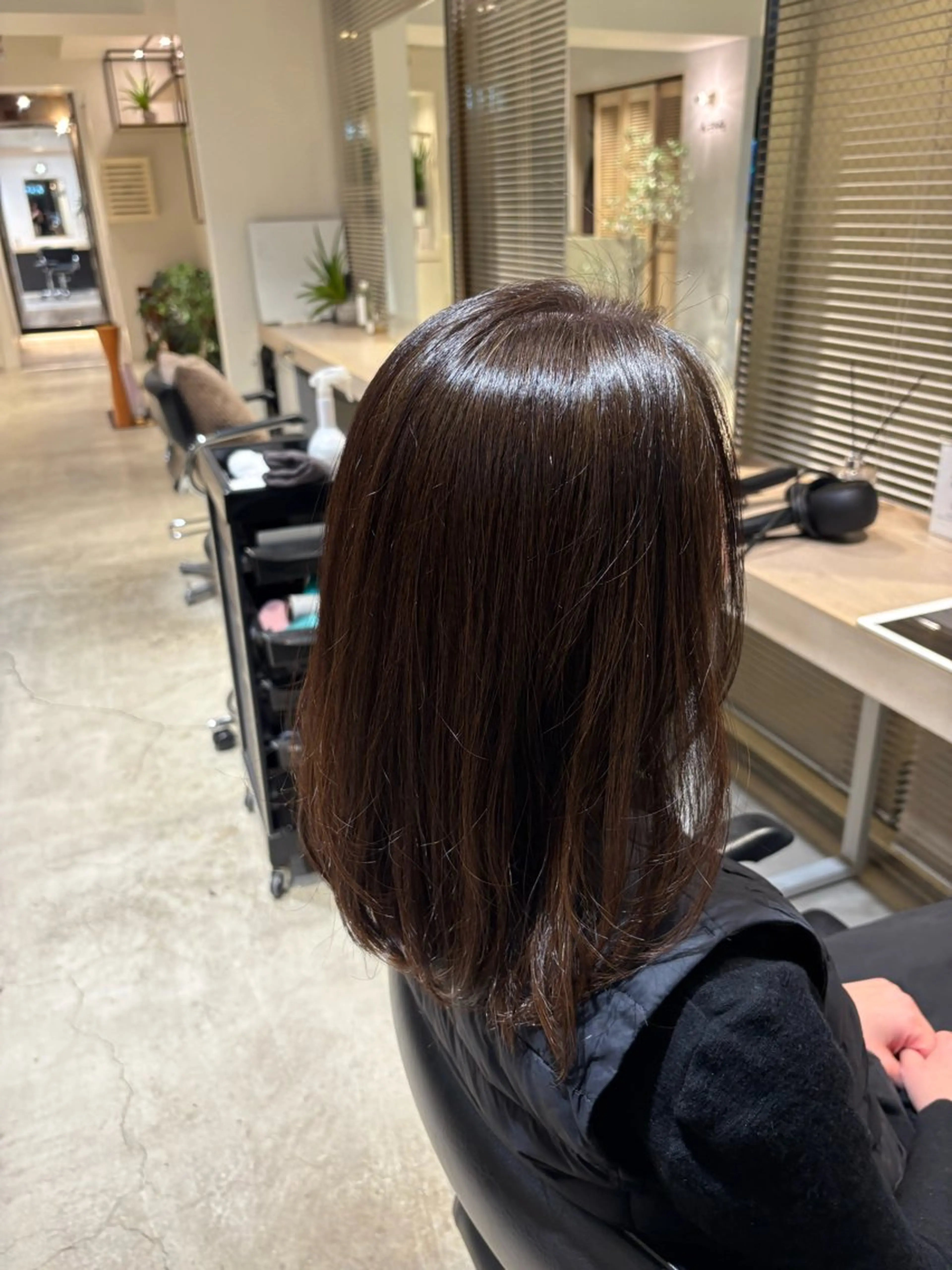 ミディアム カラー ヘアカラー SHEA /縮毛矯正 イソダハルカのヘアスタイル