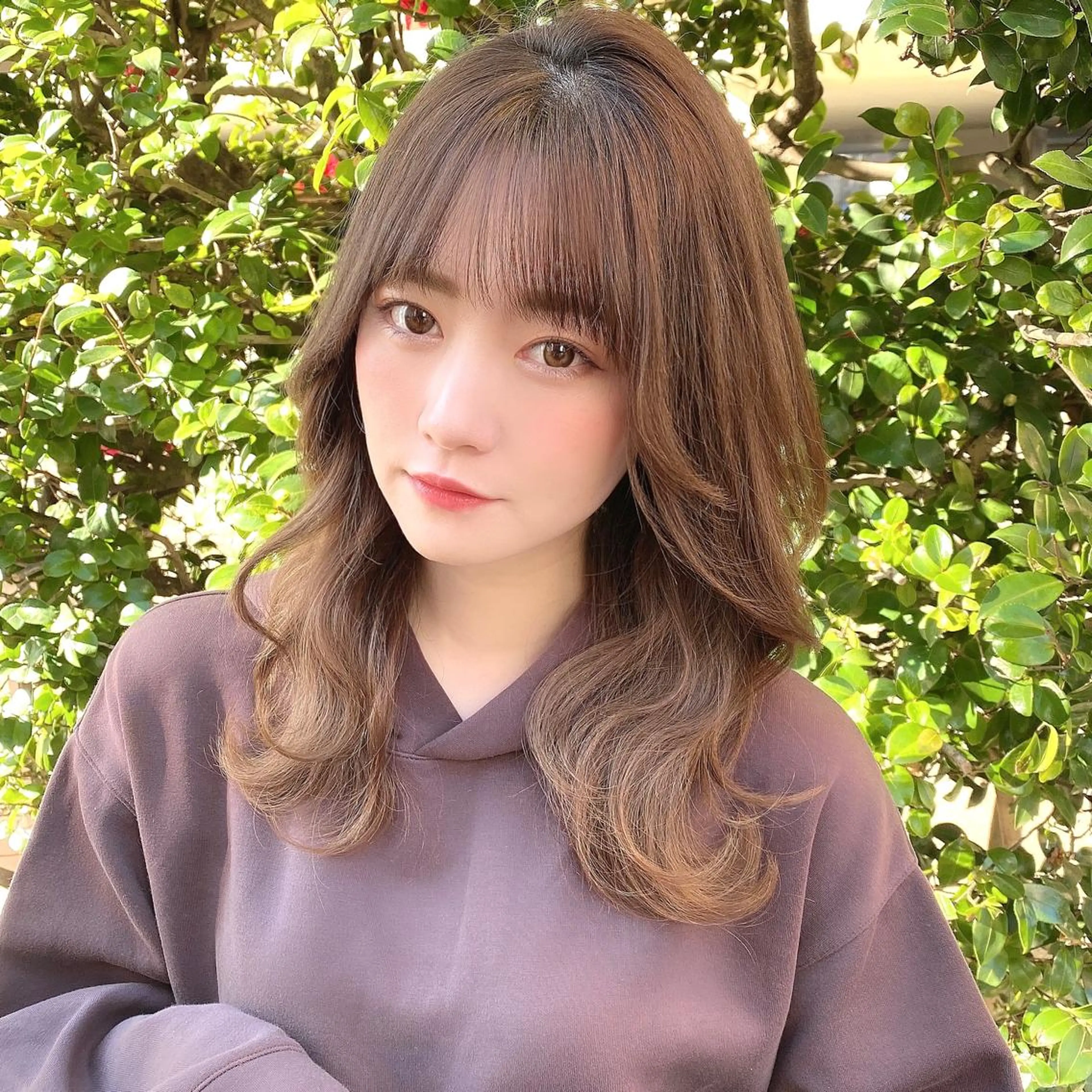 セミロング カラー くびれヘア 韓国風ヘア 髪質改善くすみカラー 🍀/石川大輔のヘアスタイル