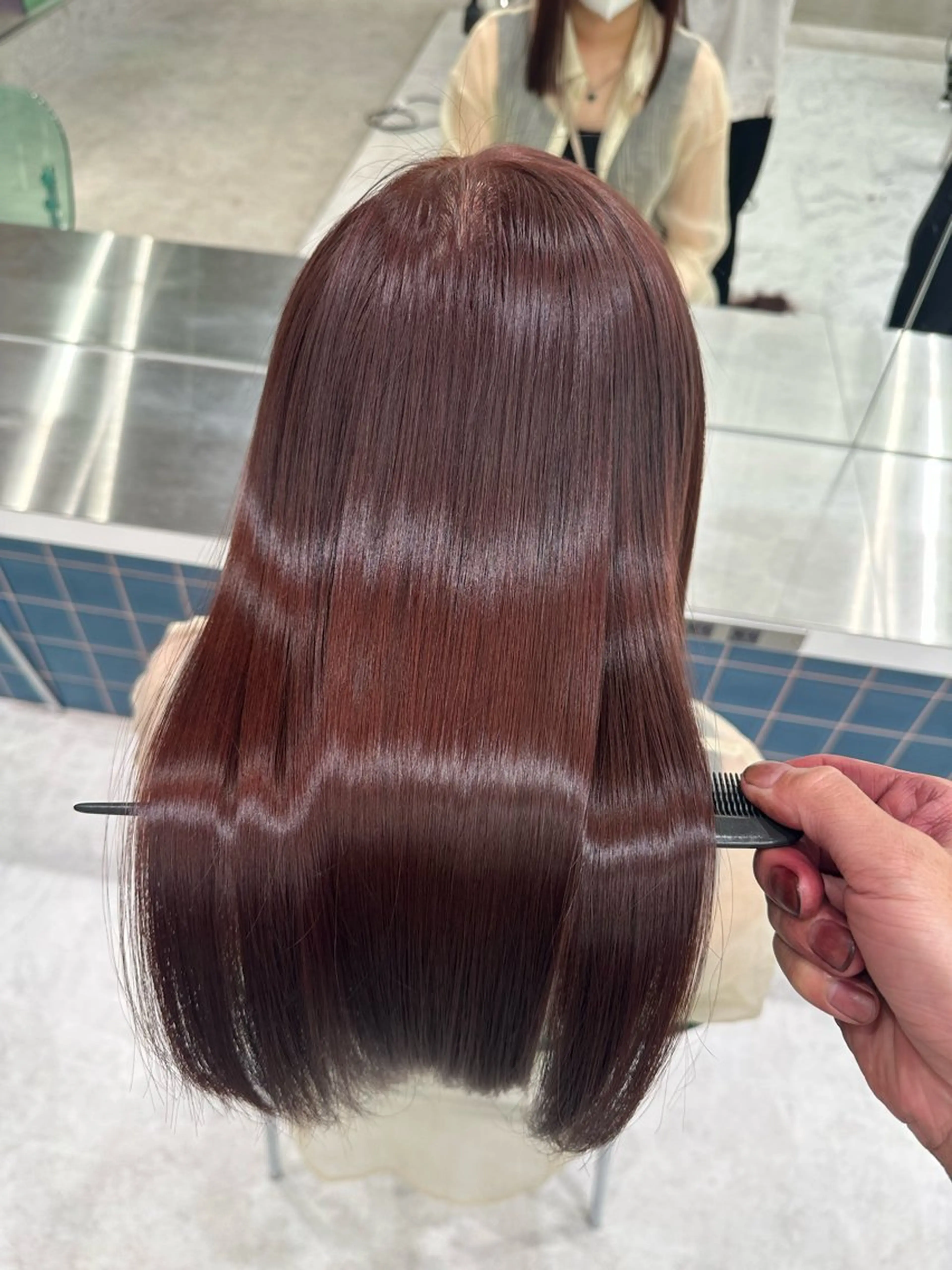 ロング トリートメント ✨縮毛矯正✨レイヤー ホウダカズヒロのヘアスタイル