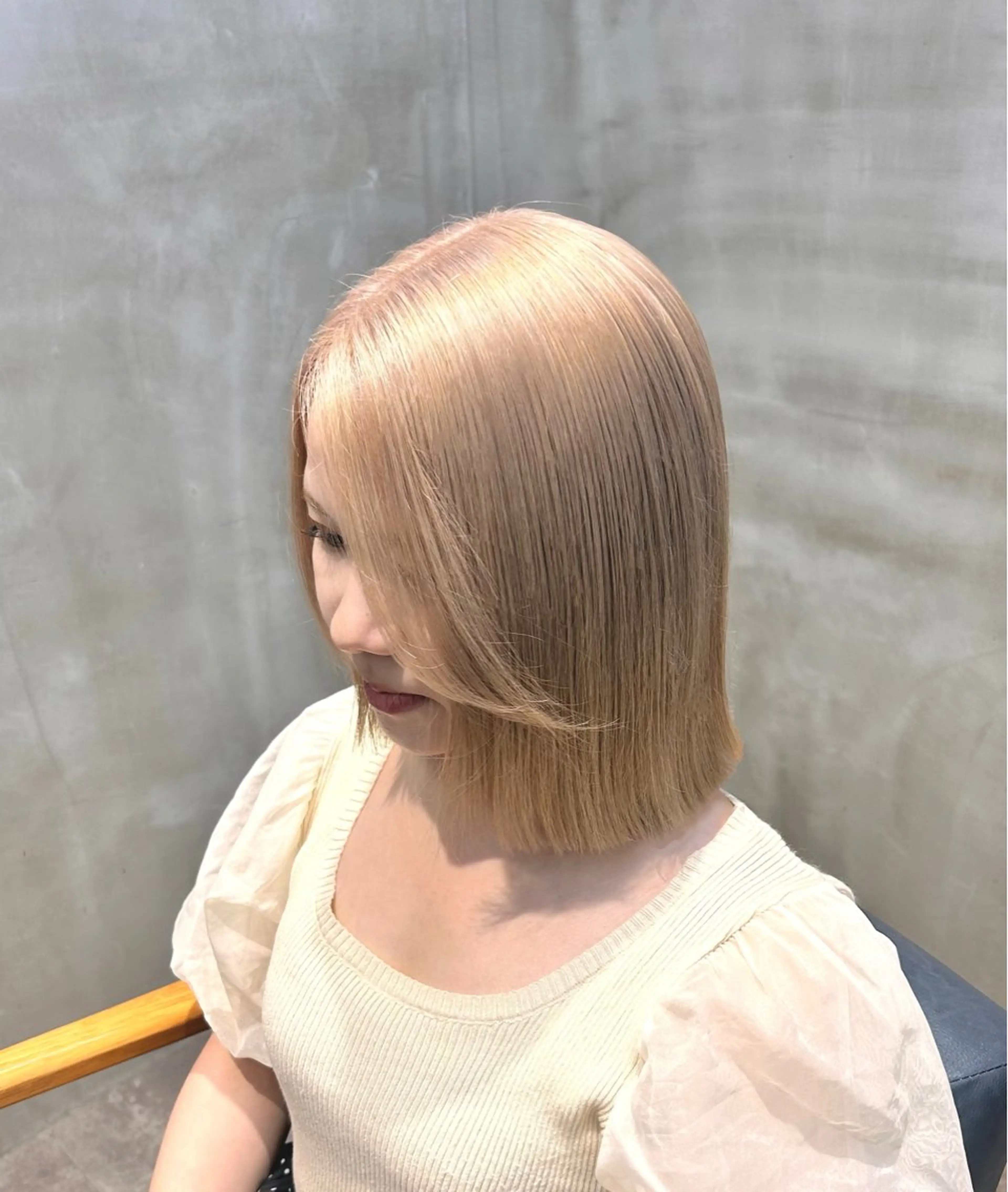 ミディアム カラー 韓国×髪質改善カラー 💎hinaのヘアスタイル