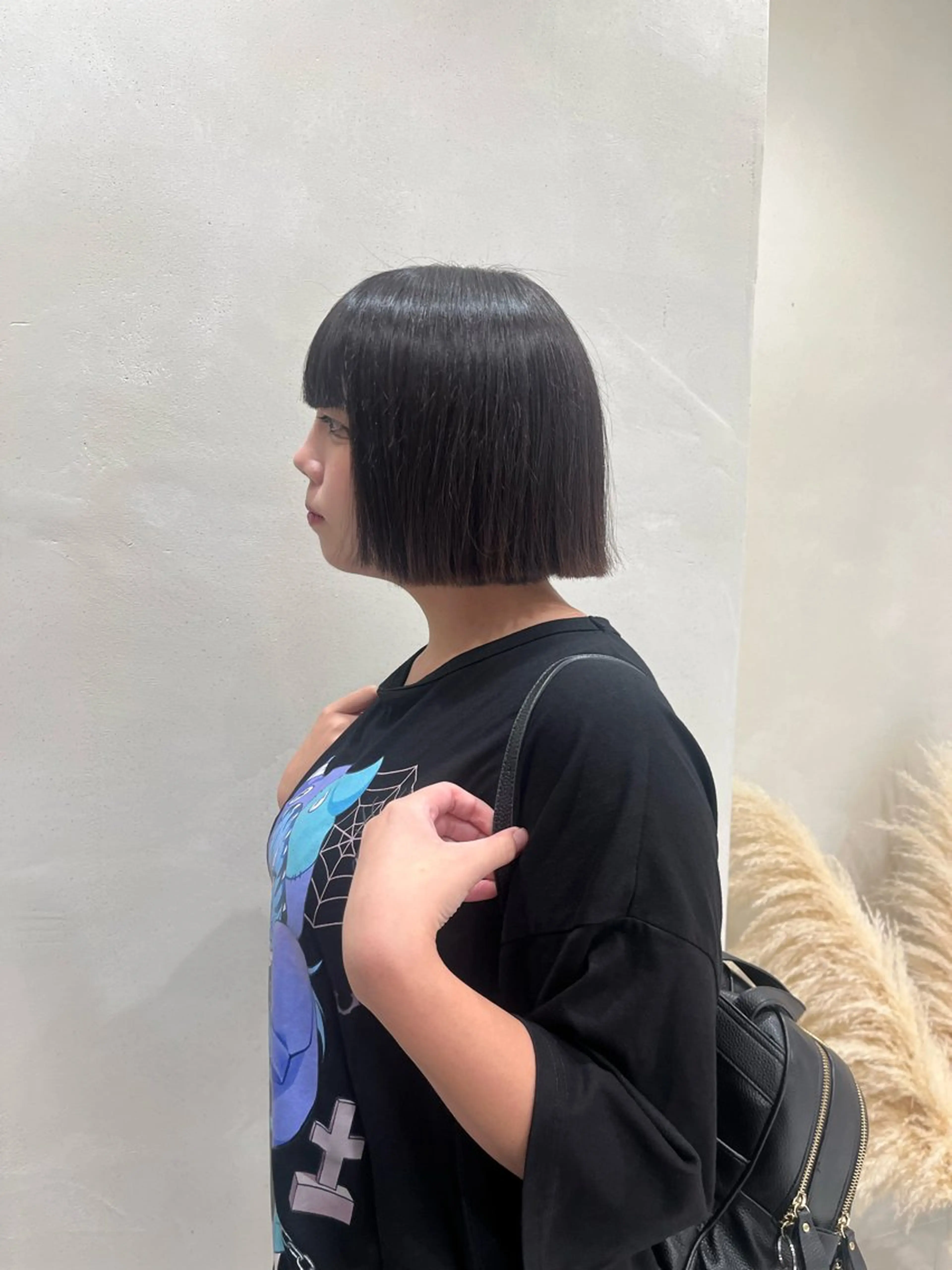 ショート 切りっぱなしボブ ボブ 渡利 晃大のヘアスタイル