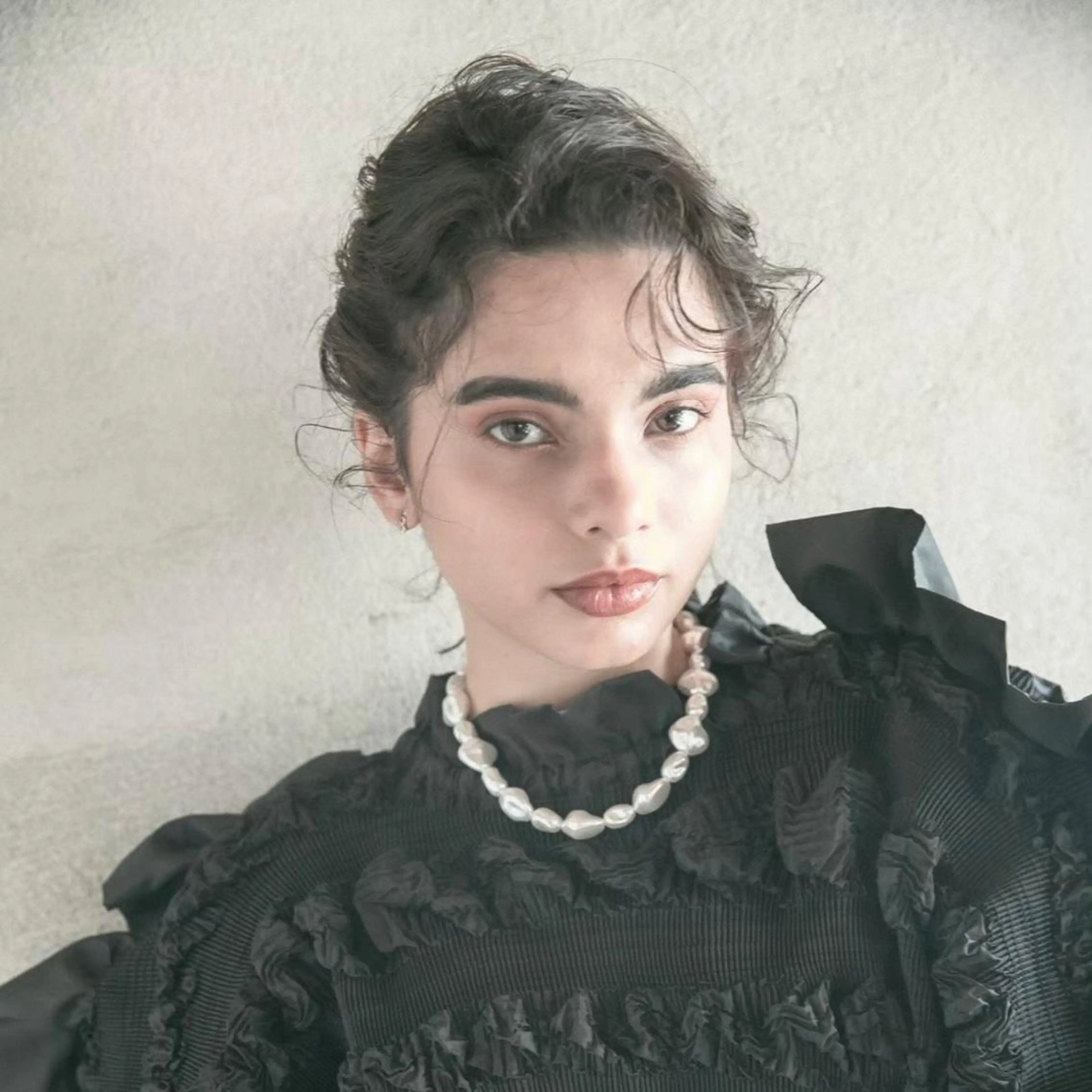 セミロング カラー カコ/レイヤーカット ヘアアレンジのヘアスタイル