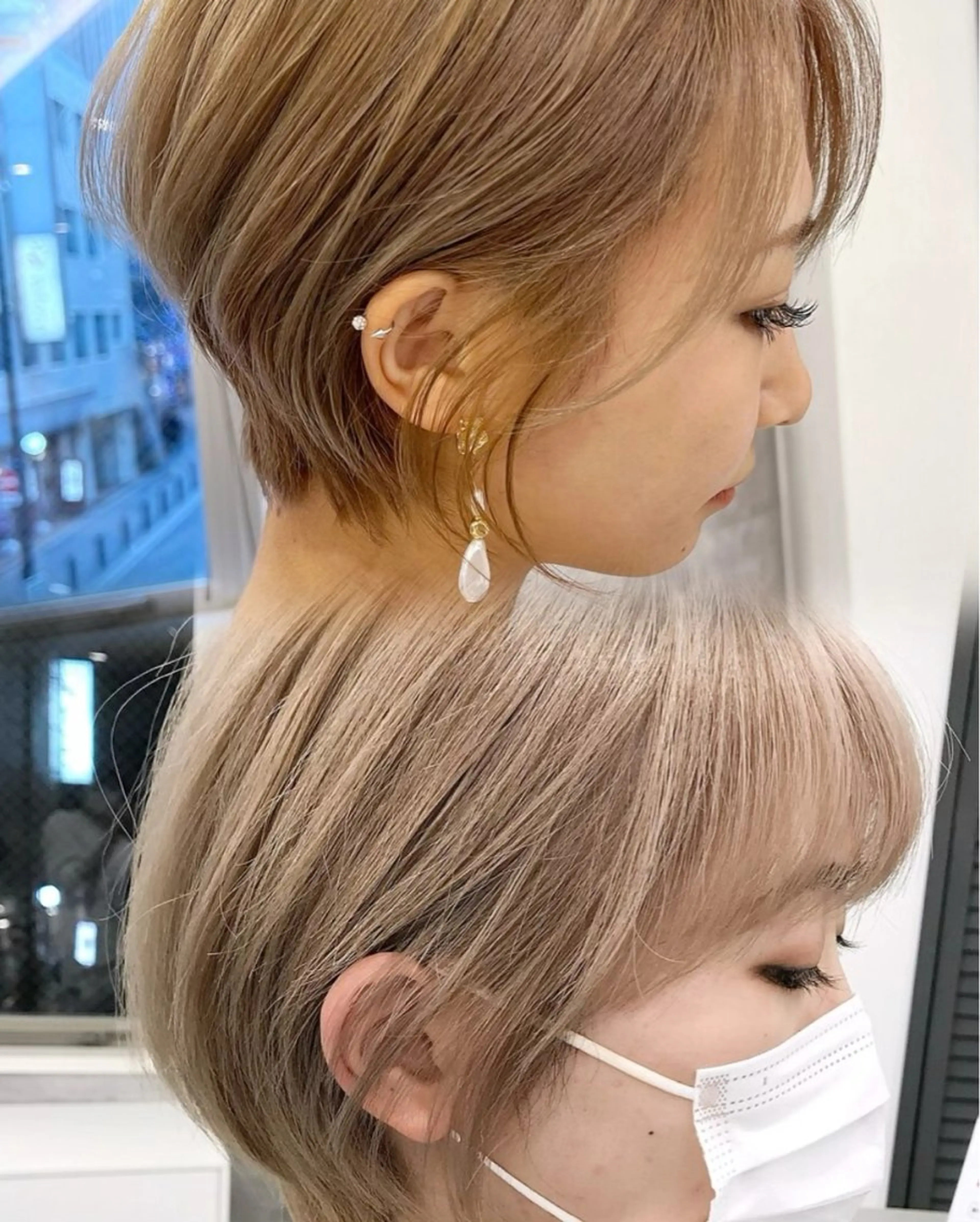 ショート 丸みショート ショートヘア ケアブリーチ🌟 ♢WATARU♢のヘアスタイル