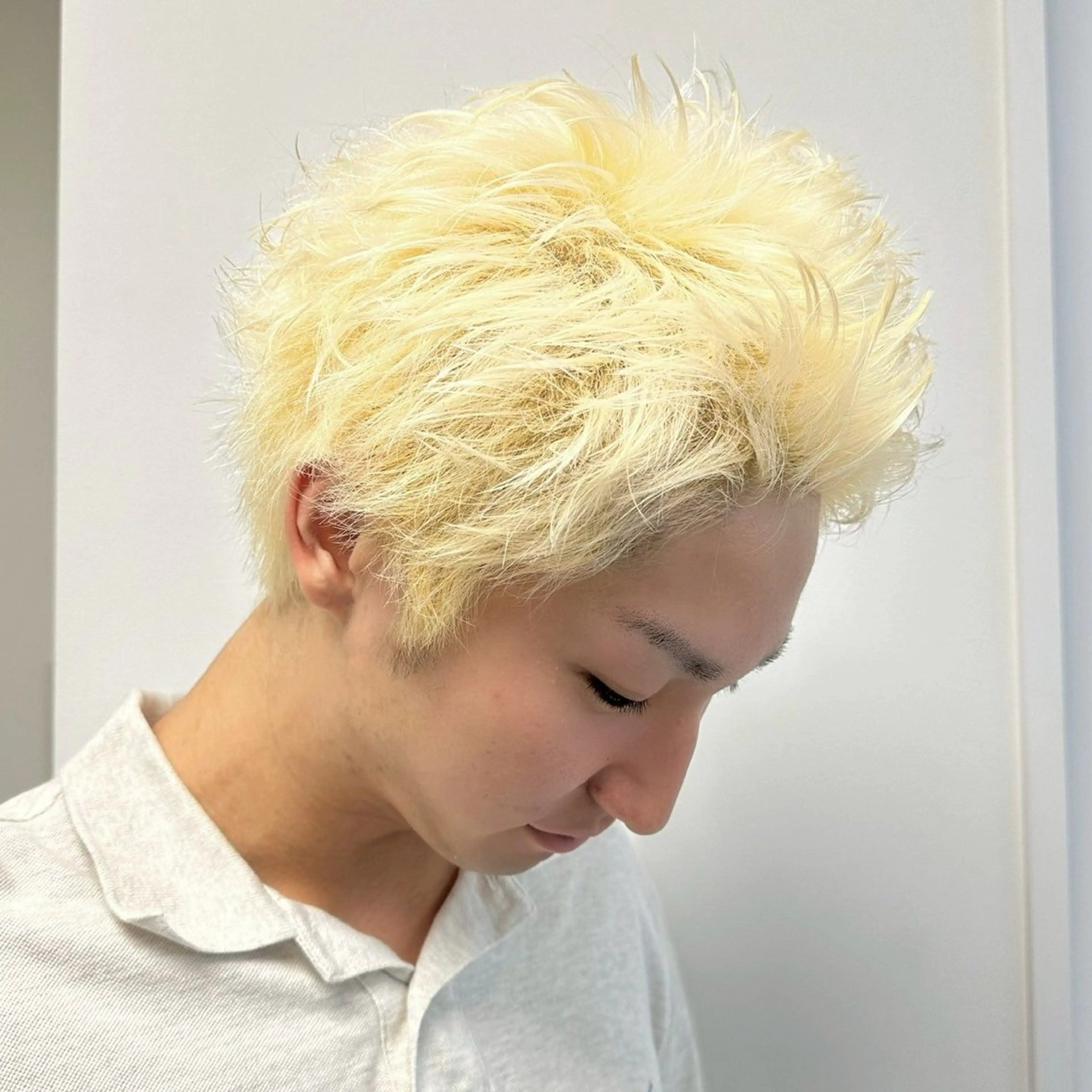 メンズ スパイキーショート メンズ専門/パーマ 特化/栄/北出瑞貴のヘアスタイル