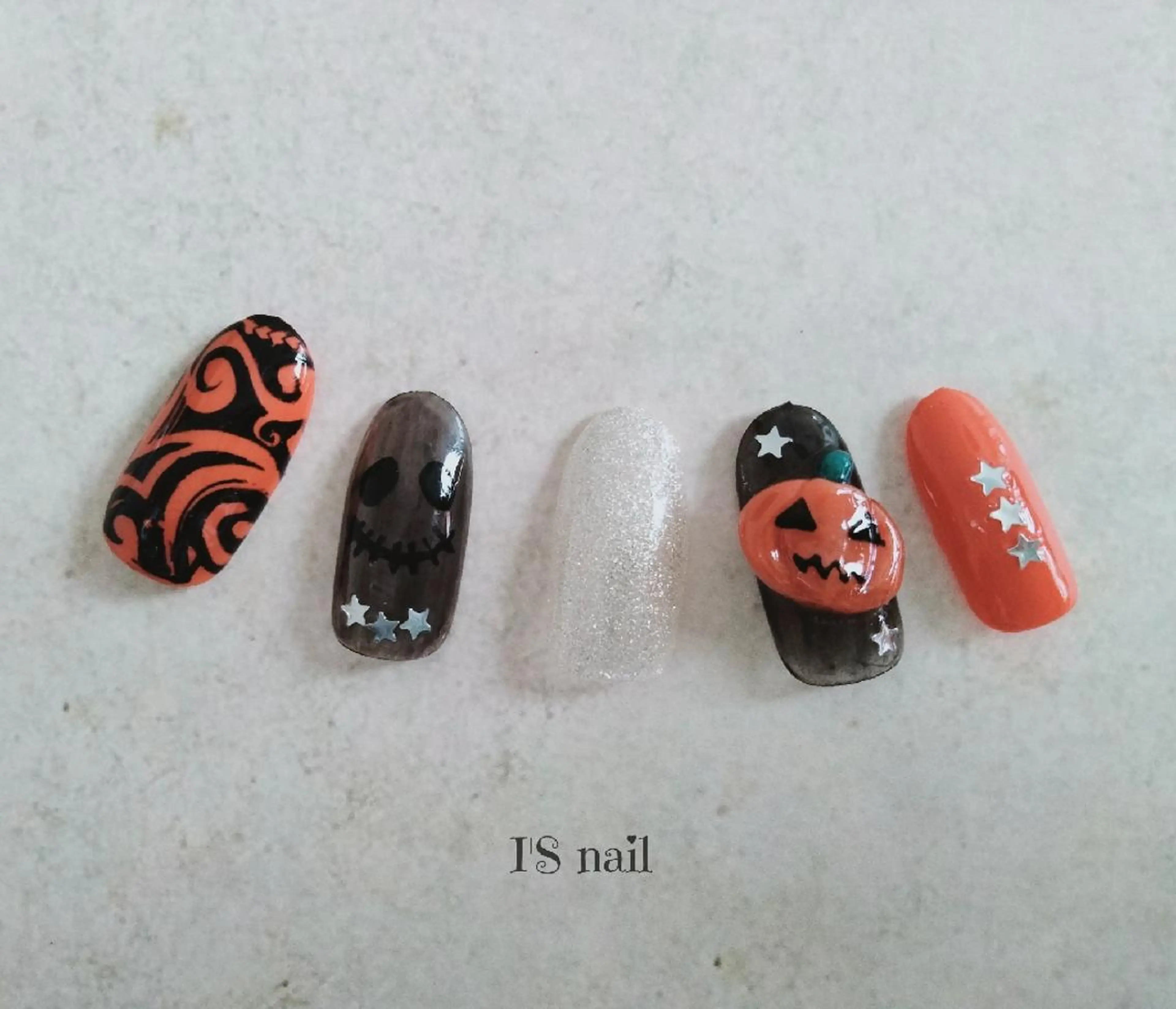 ネイル ハロウィン I'S nail 佐野のネイルデザイン