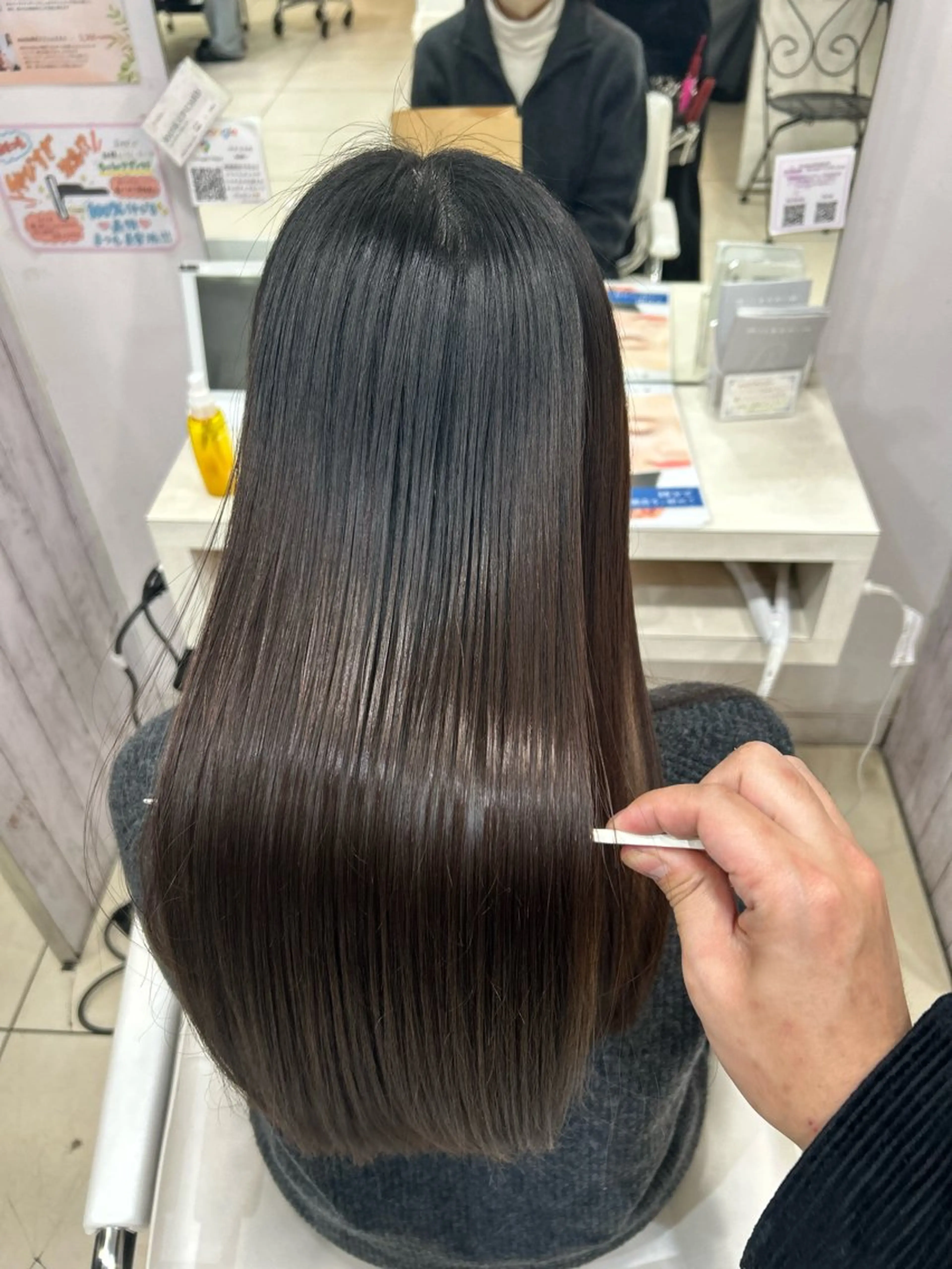 ロング ヘアカラー トリートメント 【髪質改善カラー】 瀧田嵐士🇰🇷のヘアスタイル