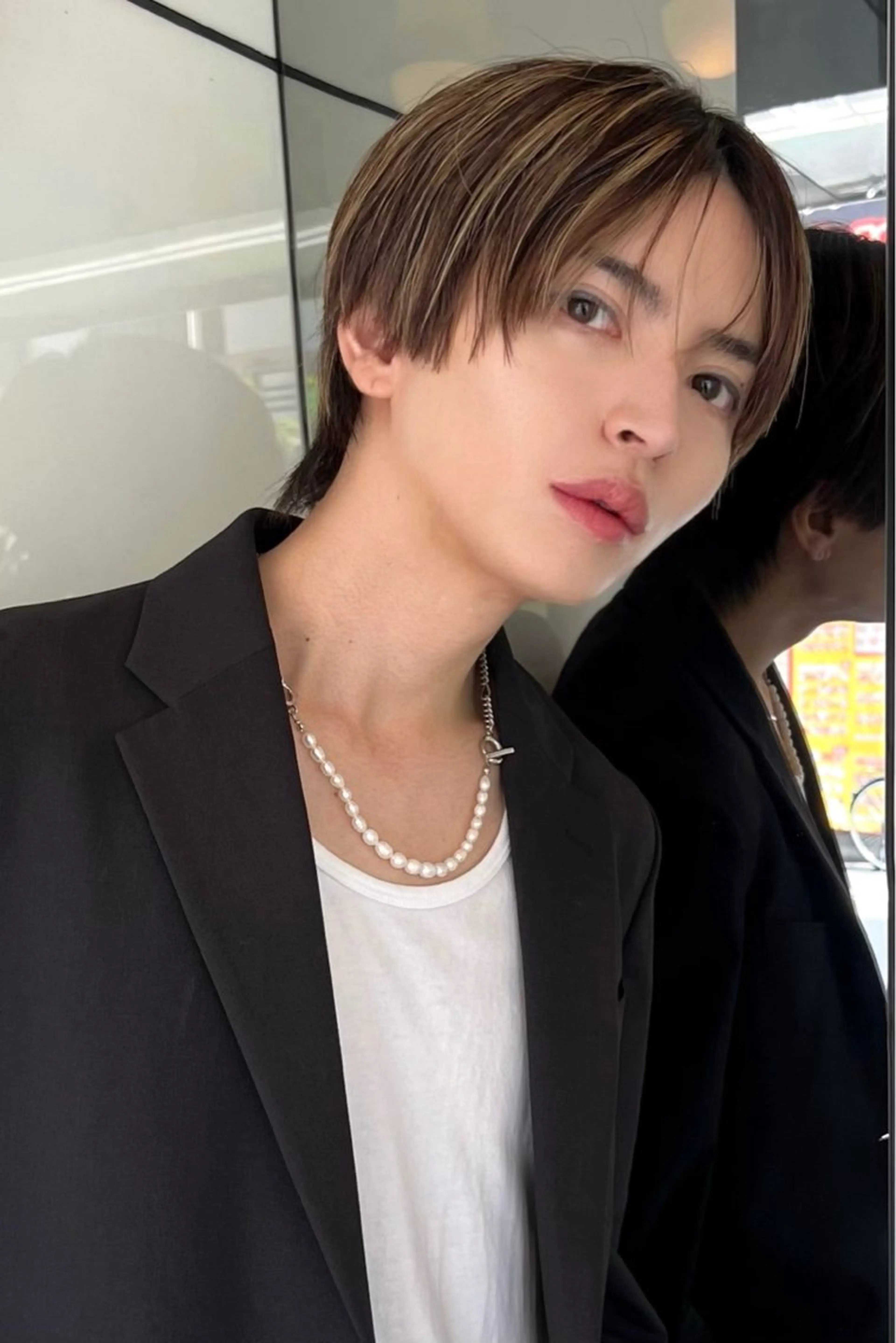 ショート メンズ カット ヘアカラー 縮毛矯正 トリートメント レイヤーカット 艶髪/西尾 幸樹のヘアスタイル