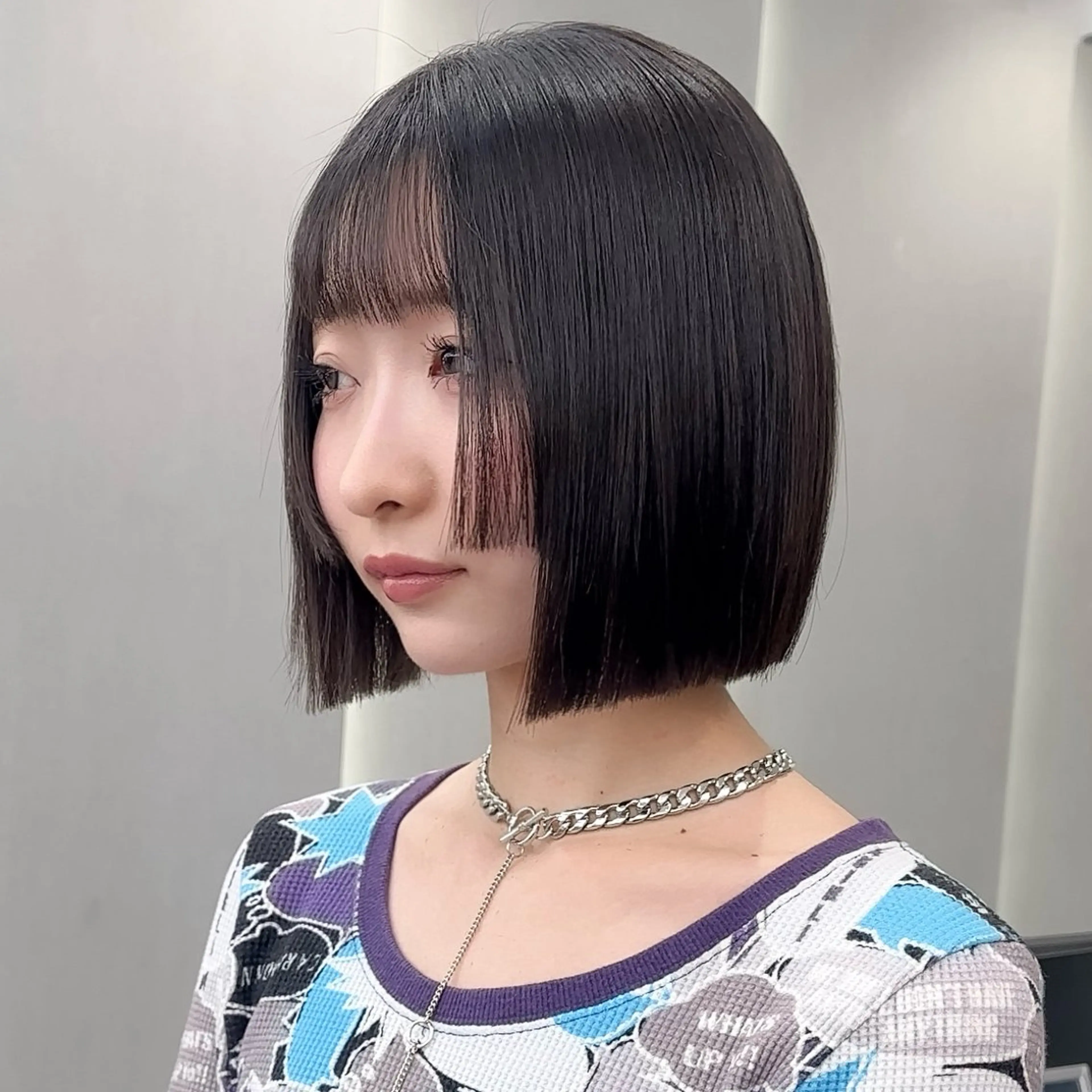 ショート カット 縮毛矯正 トリートメント 縮毛矯正/韓国ヘア /レイヤー🎀ミズキのヘアスタイル