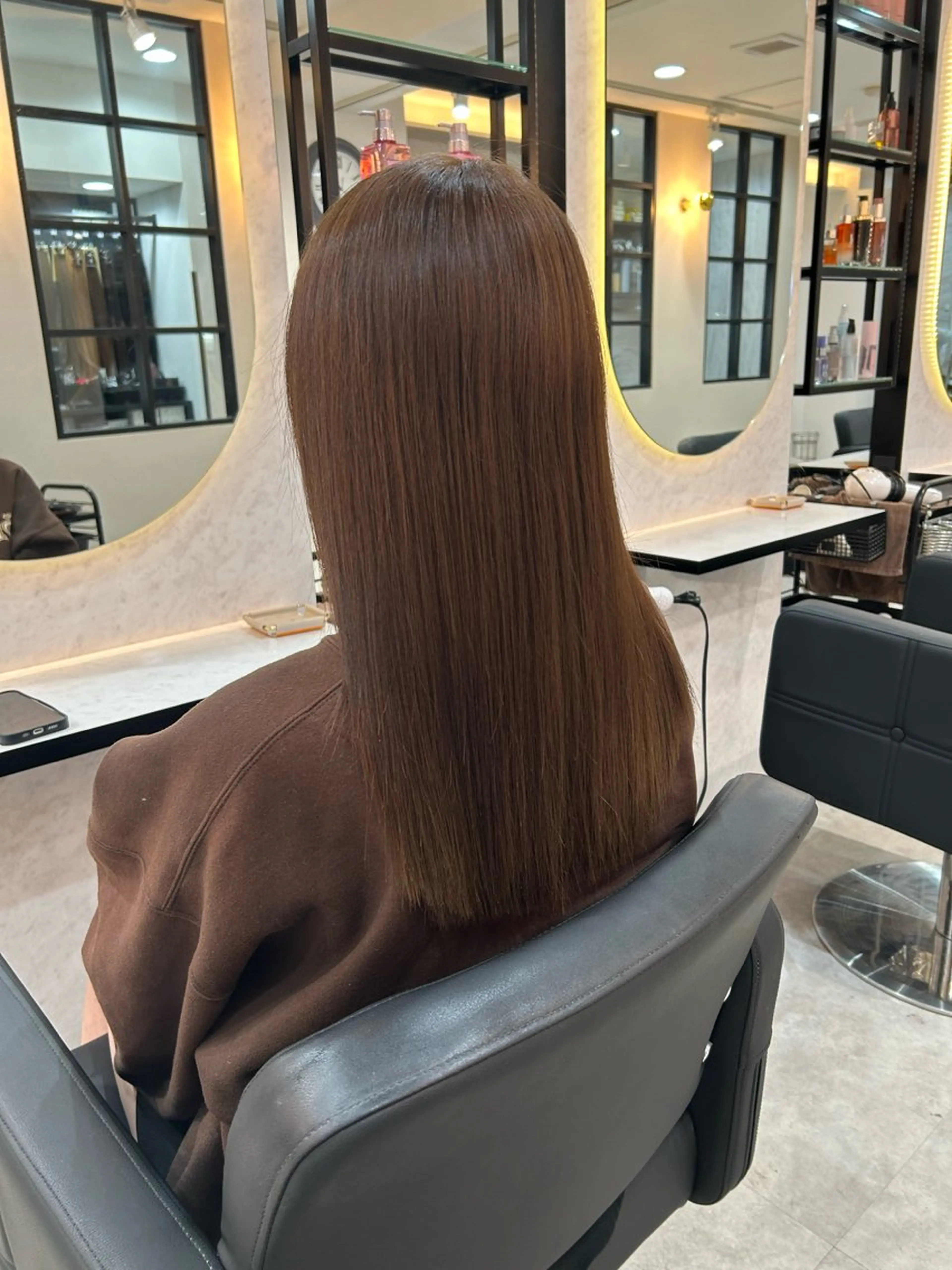 セミロング カラー ヘアカラー 副島 響のヘアスタイル