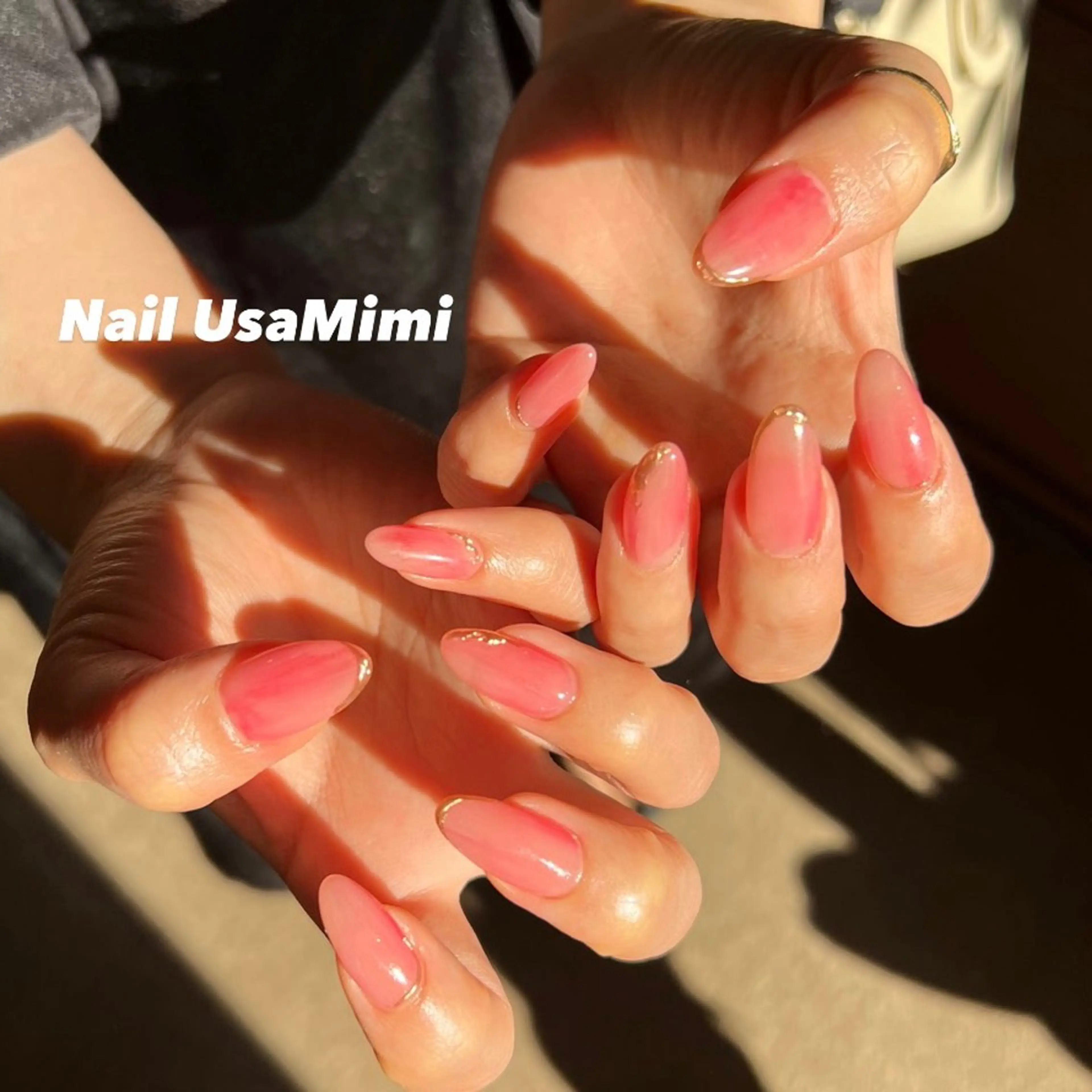 ネイル オーロラネイル フットネイル ジェルネイル 氷ネイル・うるうるネイル キラキラネイル 本町ネイルNail UsaMimiのネイルデザイン