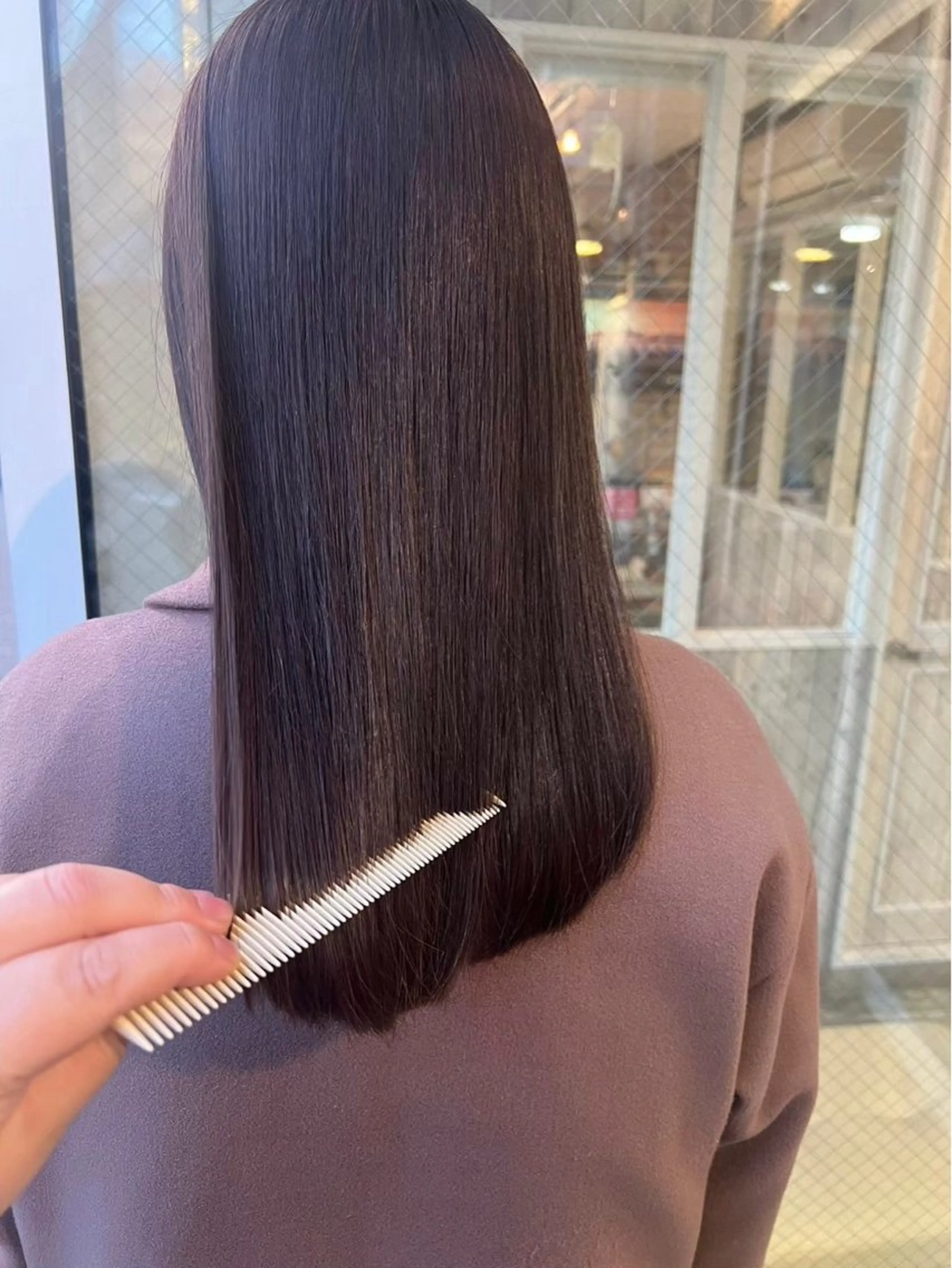 ロング カット ヘアカラー トリートメント albero🧸 🌳鈴木遥菜のヘアスタイル