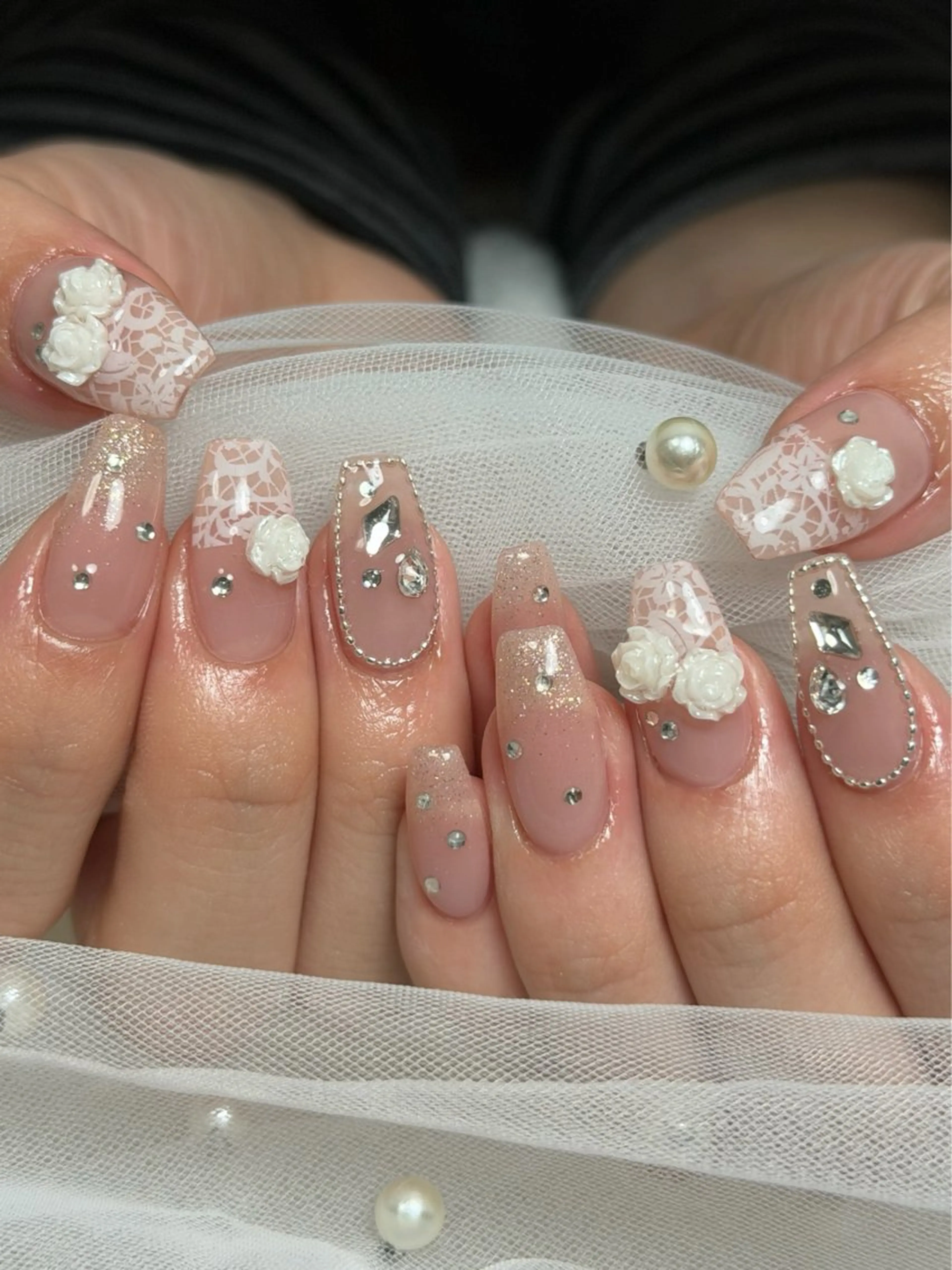 ネイル ワンホンネイル ハンドネイル dimples yuki🎀 ꒷꒦♡のネイルデザイン