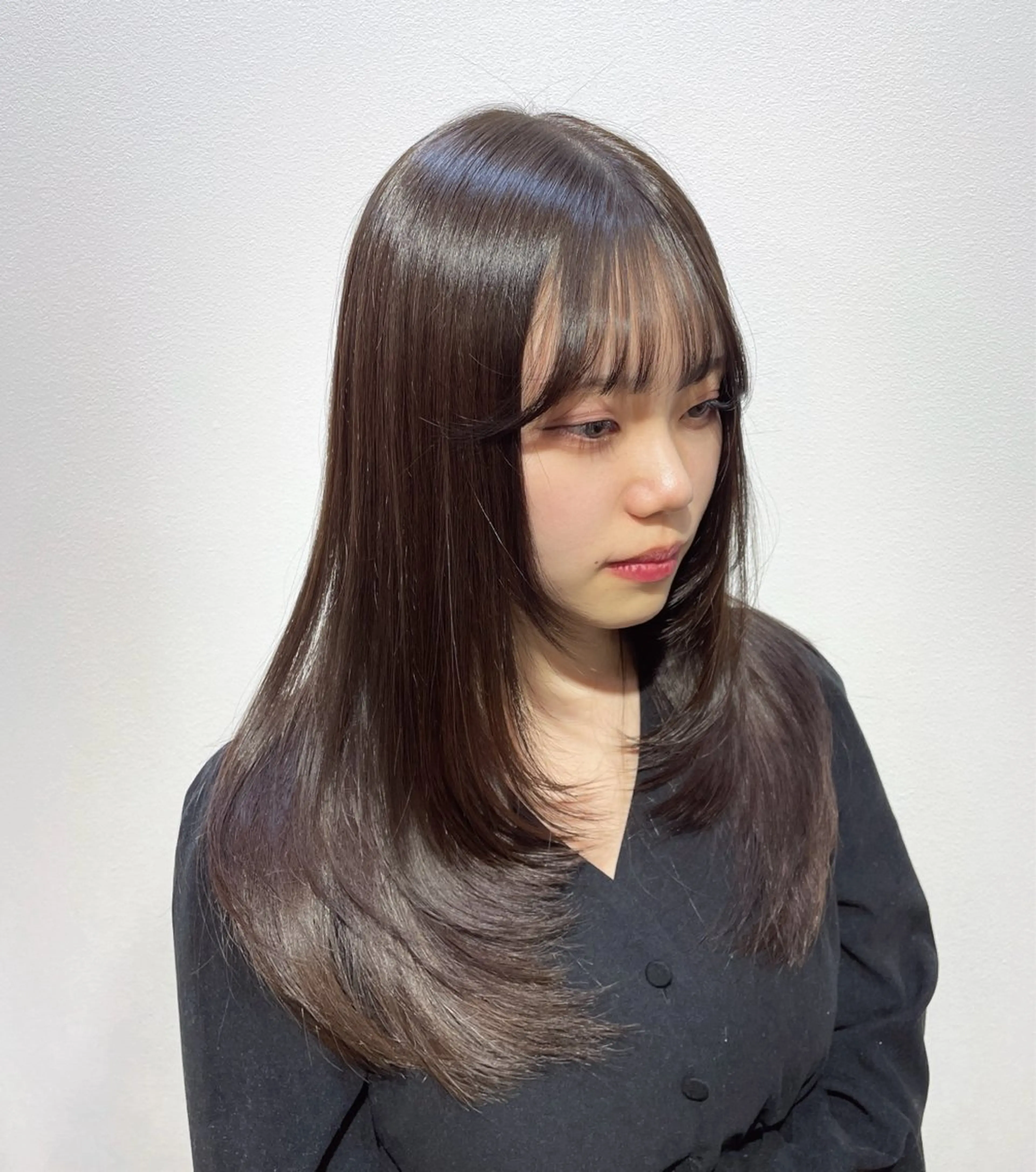 ロング カット Lapis所属・韓国レイヤーカット/ AIRIのヘアスタイル