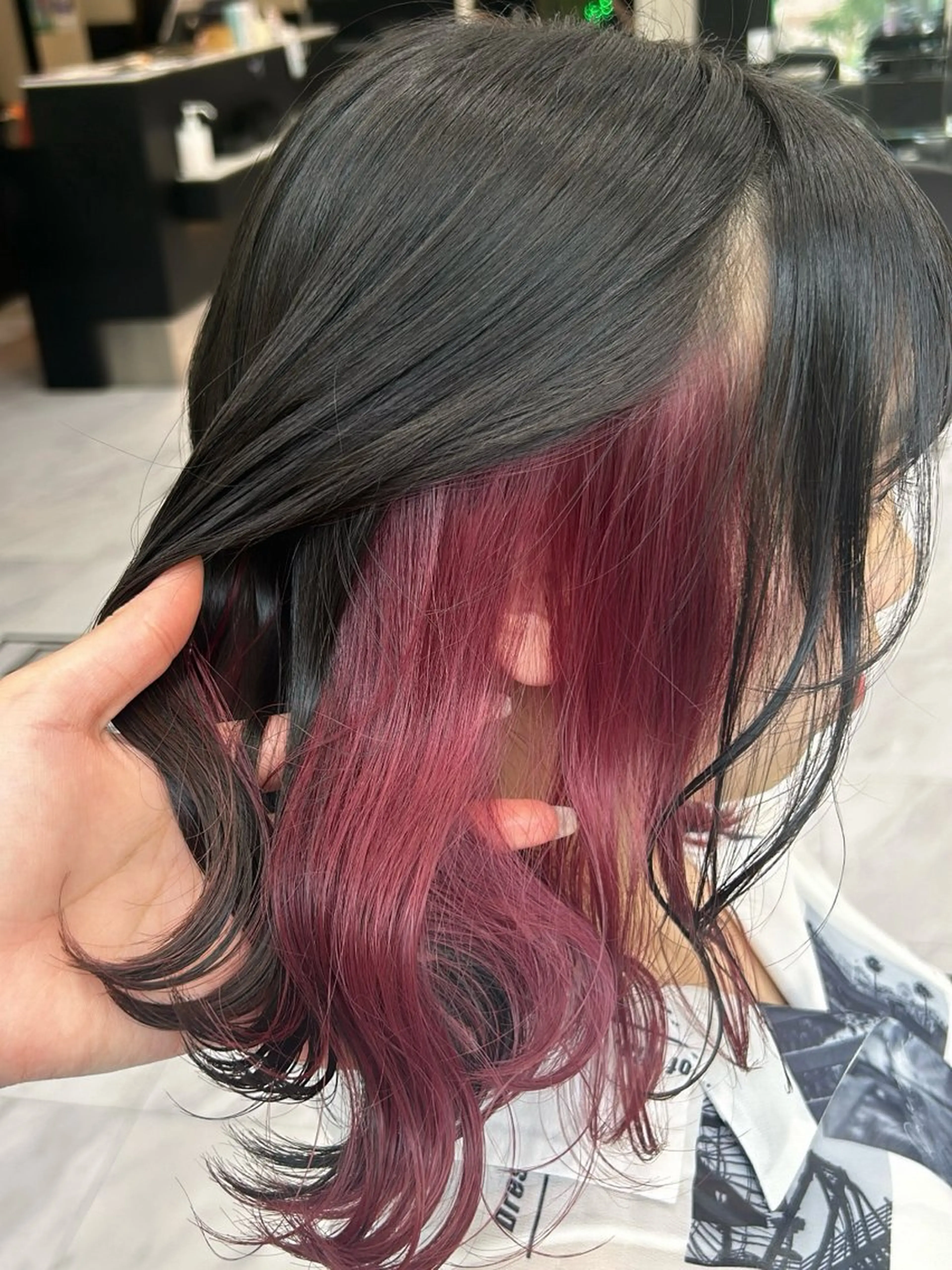 セミロング カラー 🫧💞ハイトーン 瀧田 菜々花🦄🫧のヘアスタイル