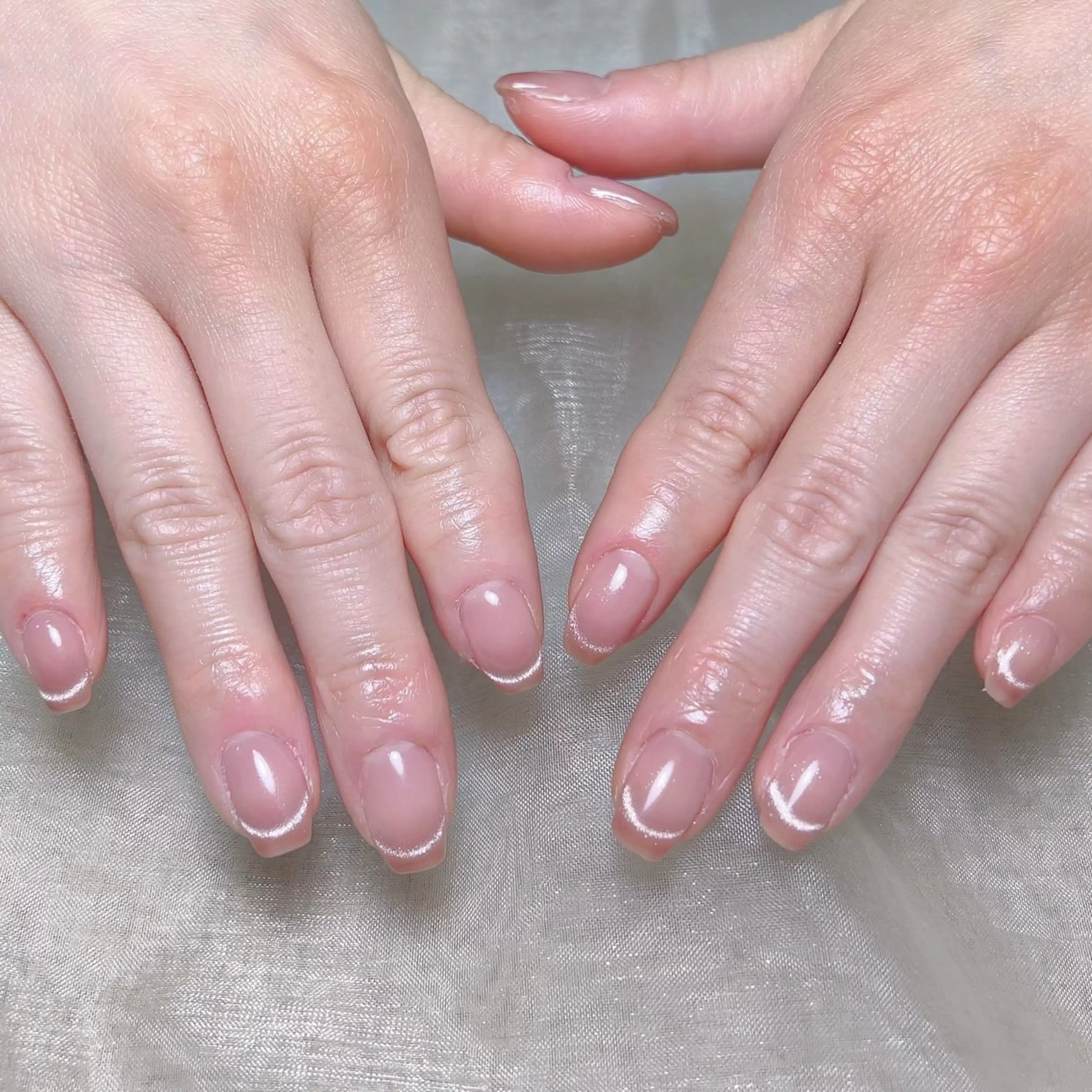 メンズ ネイル メンズ韓国風 アートネイル オーロラネイル ガーリー キラキラネイル Nail salon 木にいるのネイルデザイン