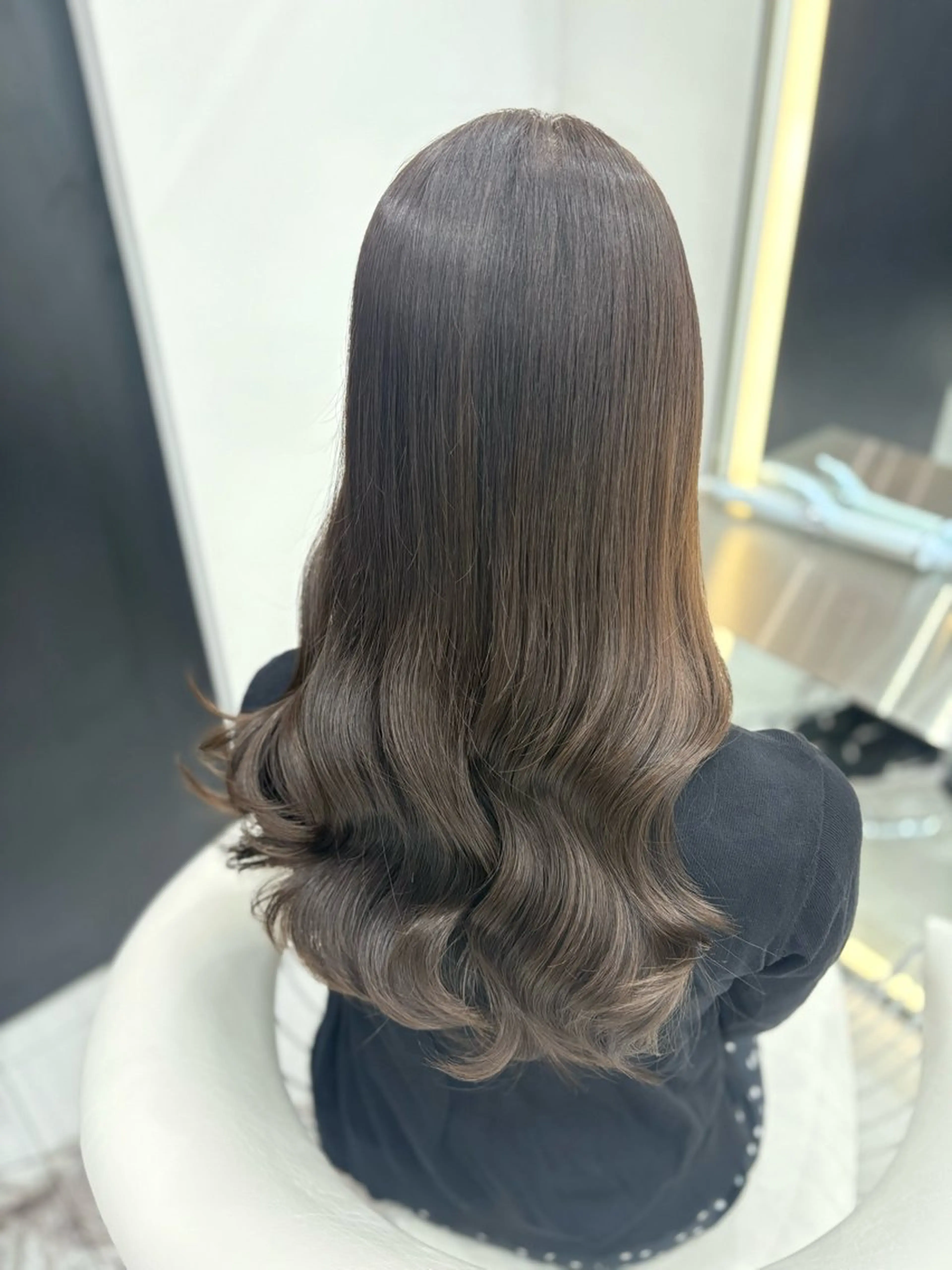 ロング カラー 新宿/韓国ヘア 中明度カラー/かやのヘアスタイル