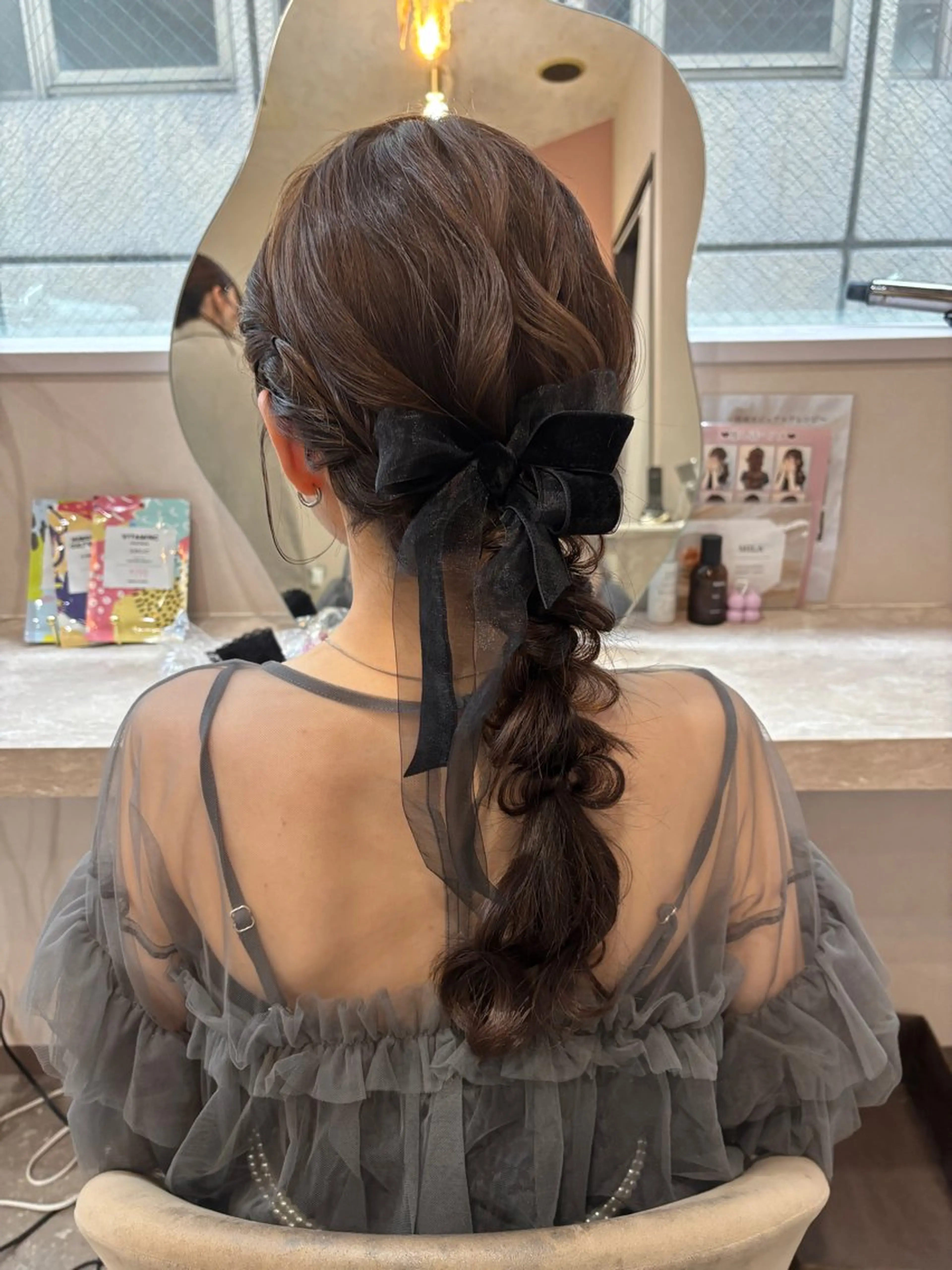 ヘアアレンジ ヘアセット Mila hinaのヘアスタイル