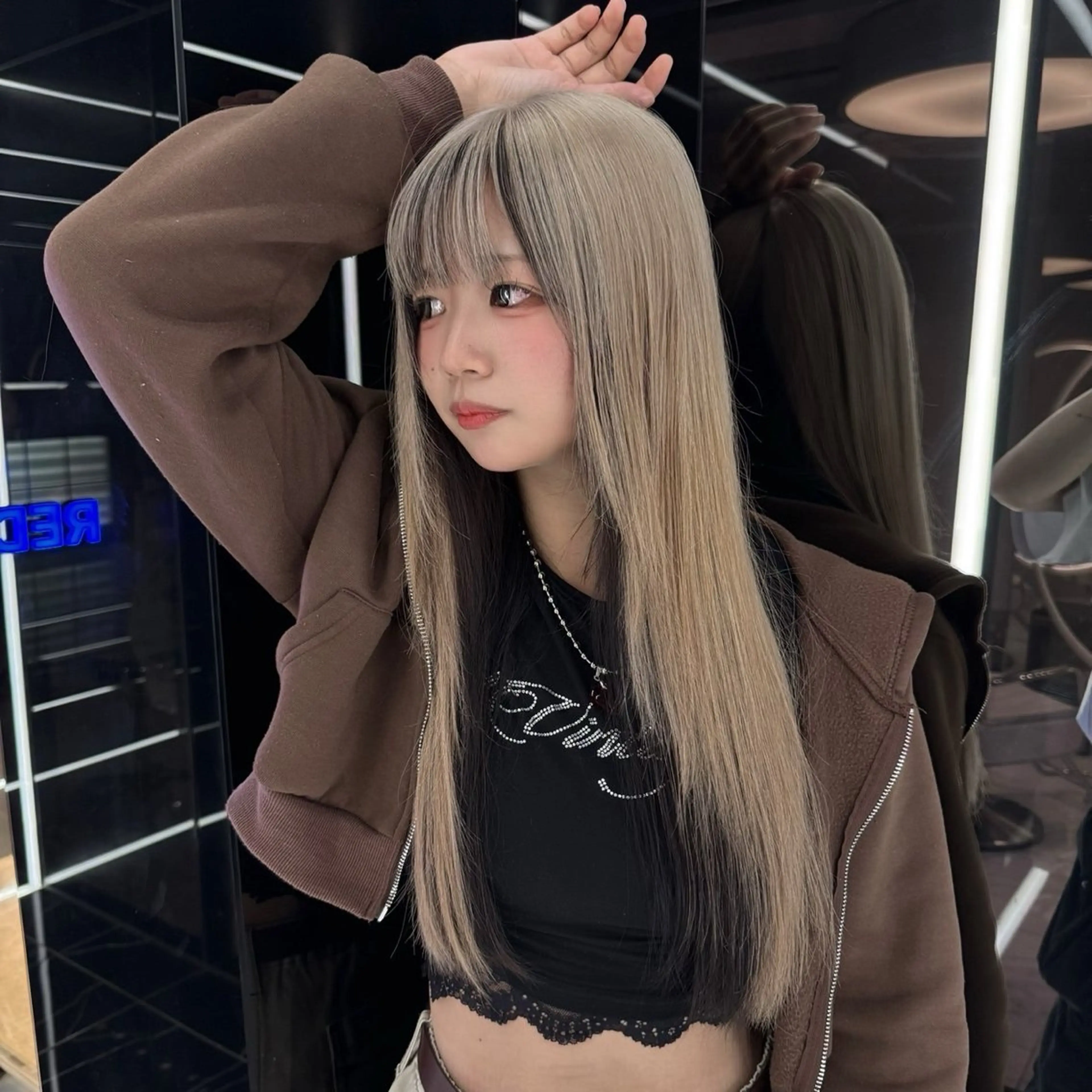 ロング カラー ヘアカラー REDEAL ope. 大宮所属・がわ/ハイレイヤー /ハイトーンカラーのヘアスタイル