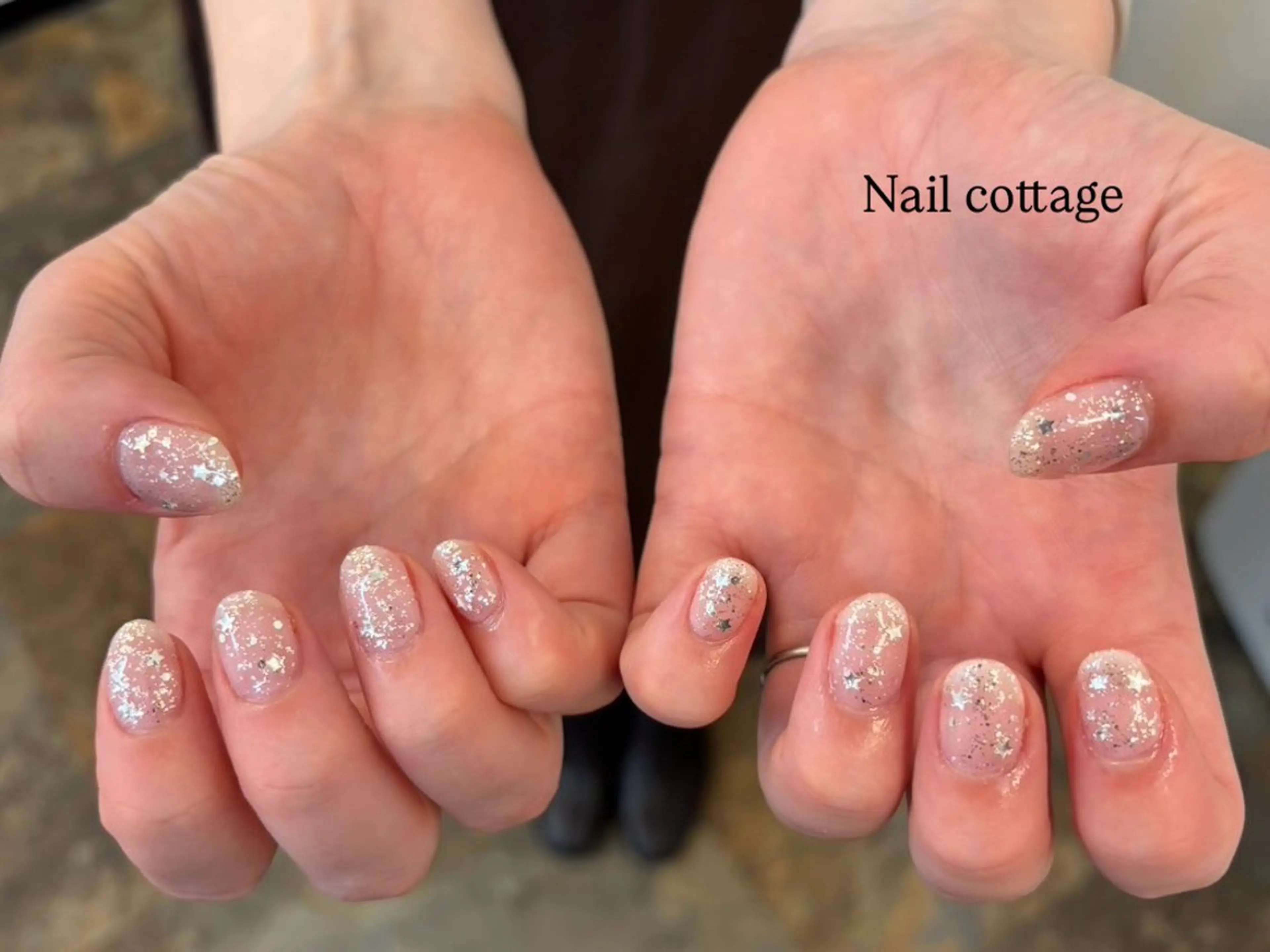 ネイル ラメ(グリッター) ハンドネイル Nail cottageのネイルデザイン