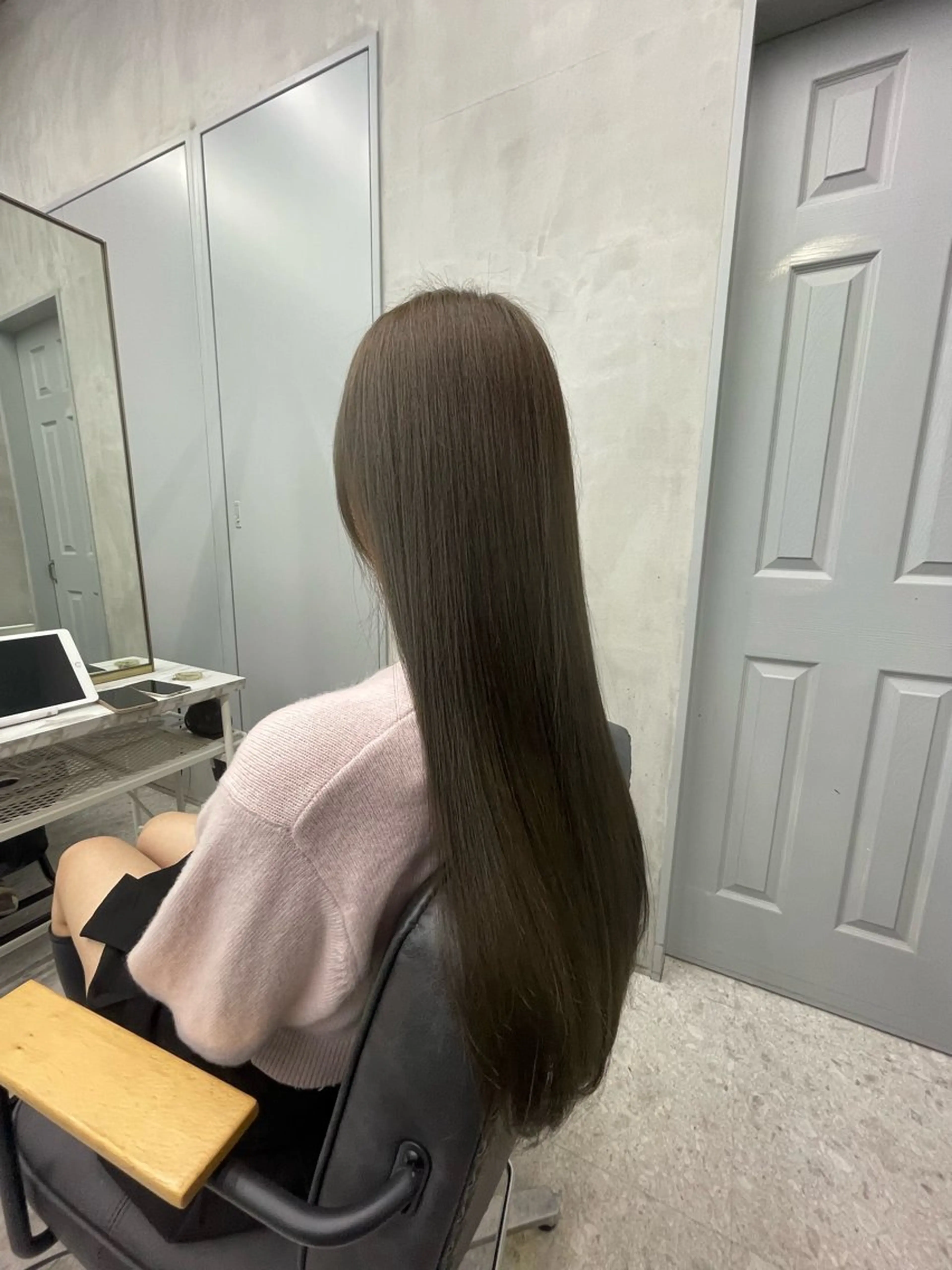 ロング ヘアカラー トリートメント ✨赤味消しカラー✨ 韓国ヘア/古川恭平のヘアスタイル