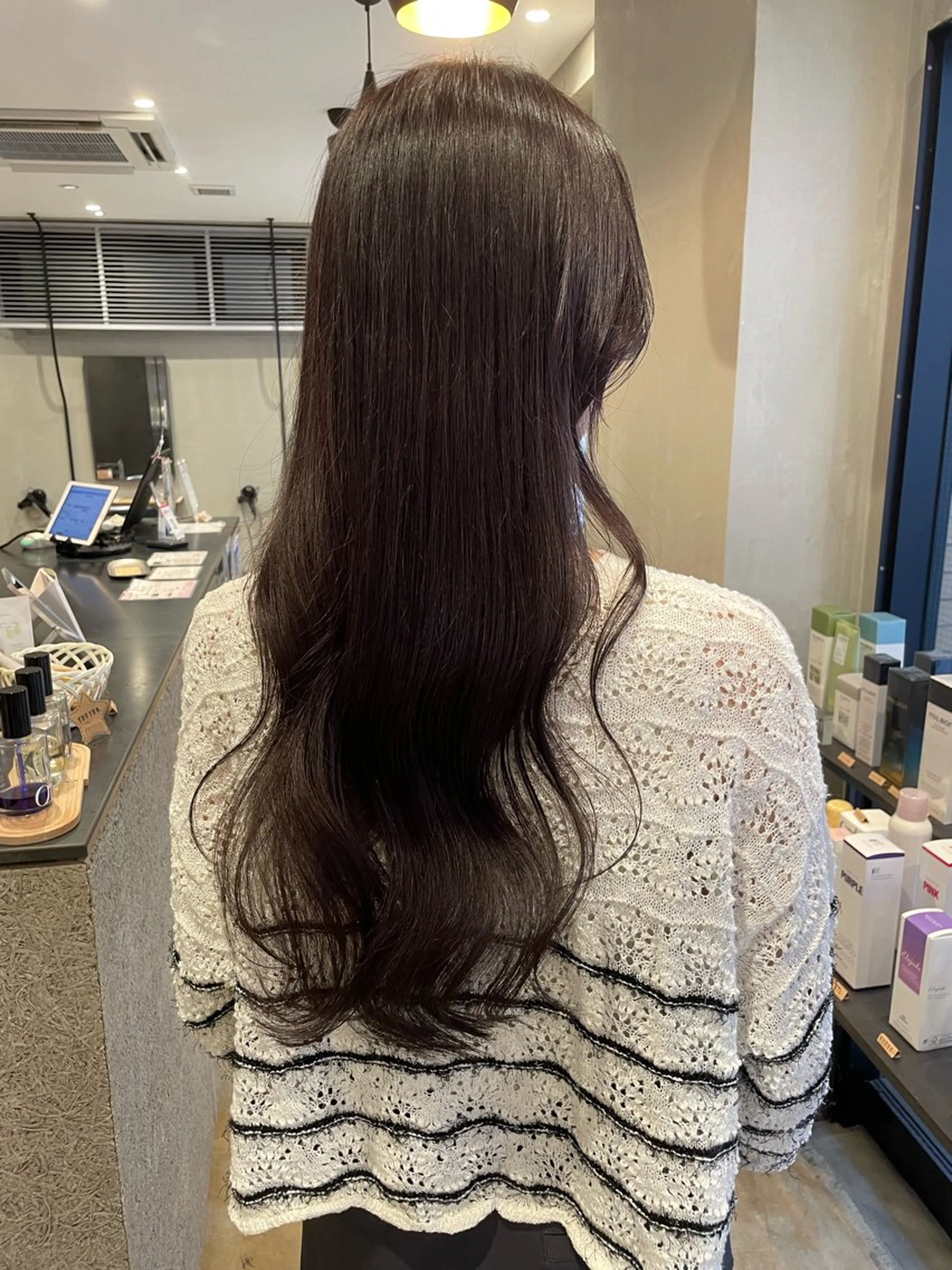 ロング カラー ブリーチ ブリーチなしカラー 博多/ブリーチ/レイ ヤーカット/莉子のヘアスタイル