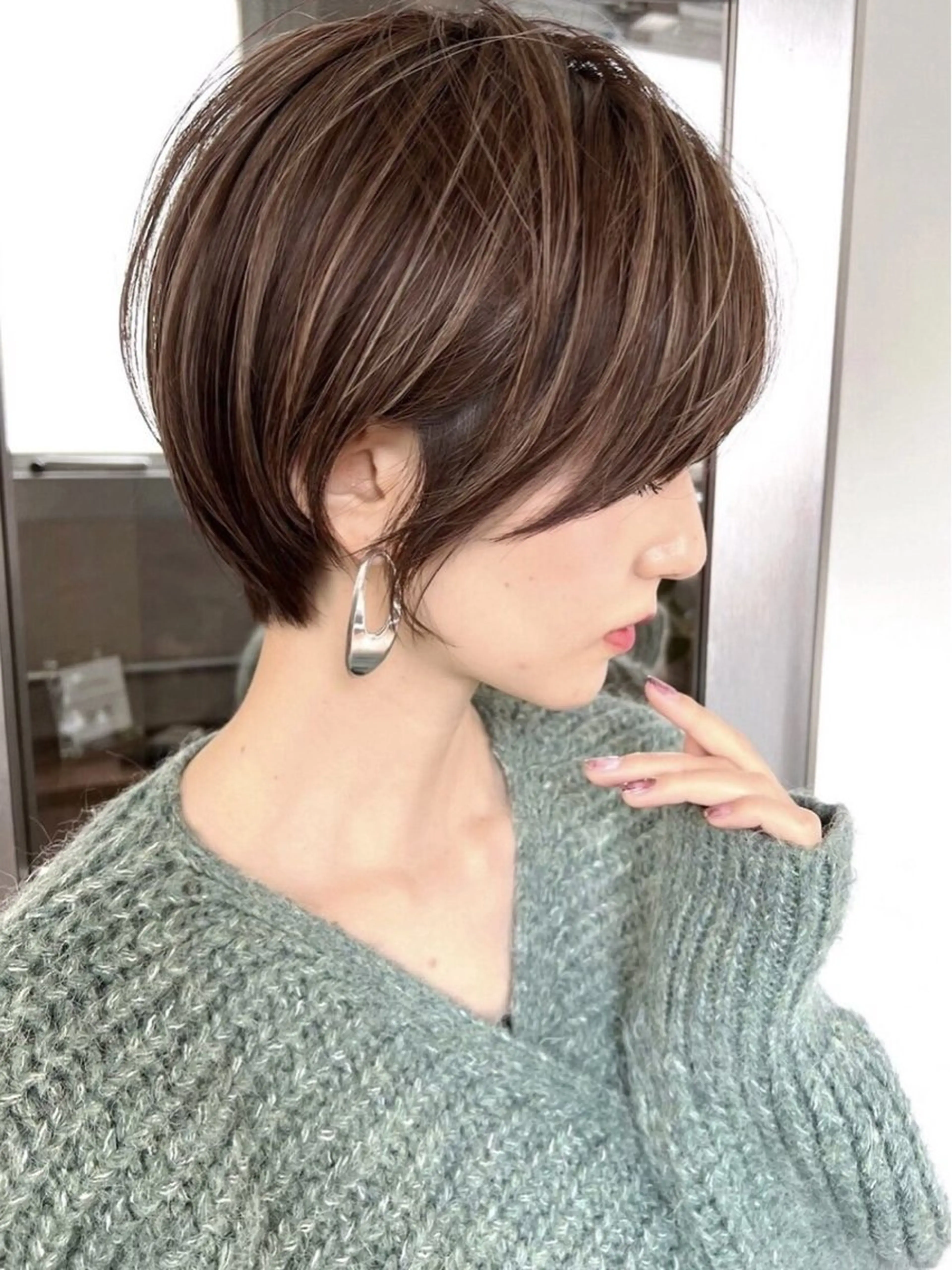 ショート カラー カット ヘアカラー トリートメント ハイライトNo.1☆ ゆうのヘアスタイル