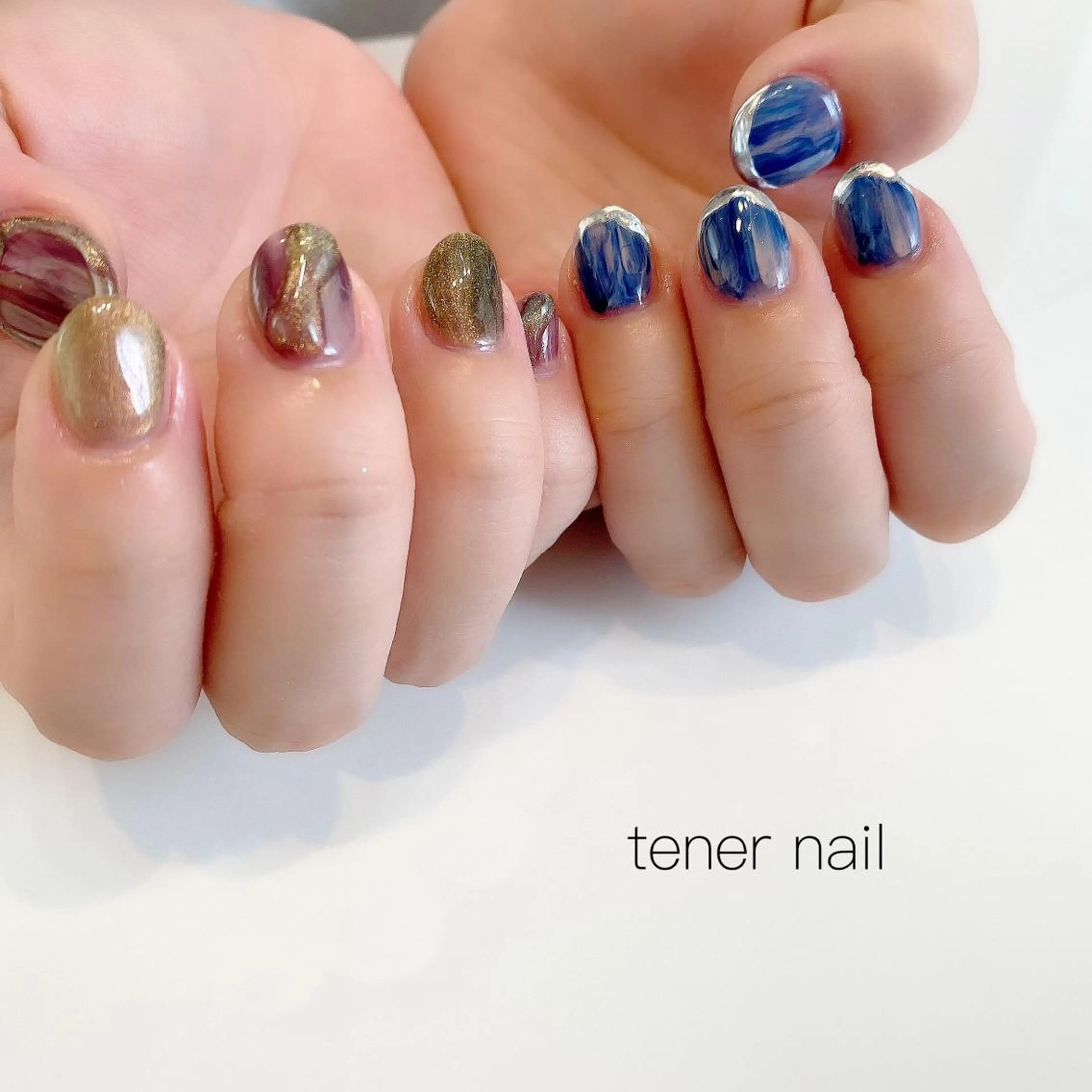 ネイル マグネットネイル ニュアンスネイル テネルネイル tener nailのネイルデザイン