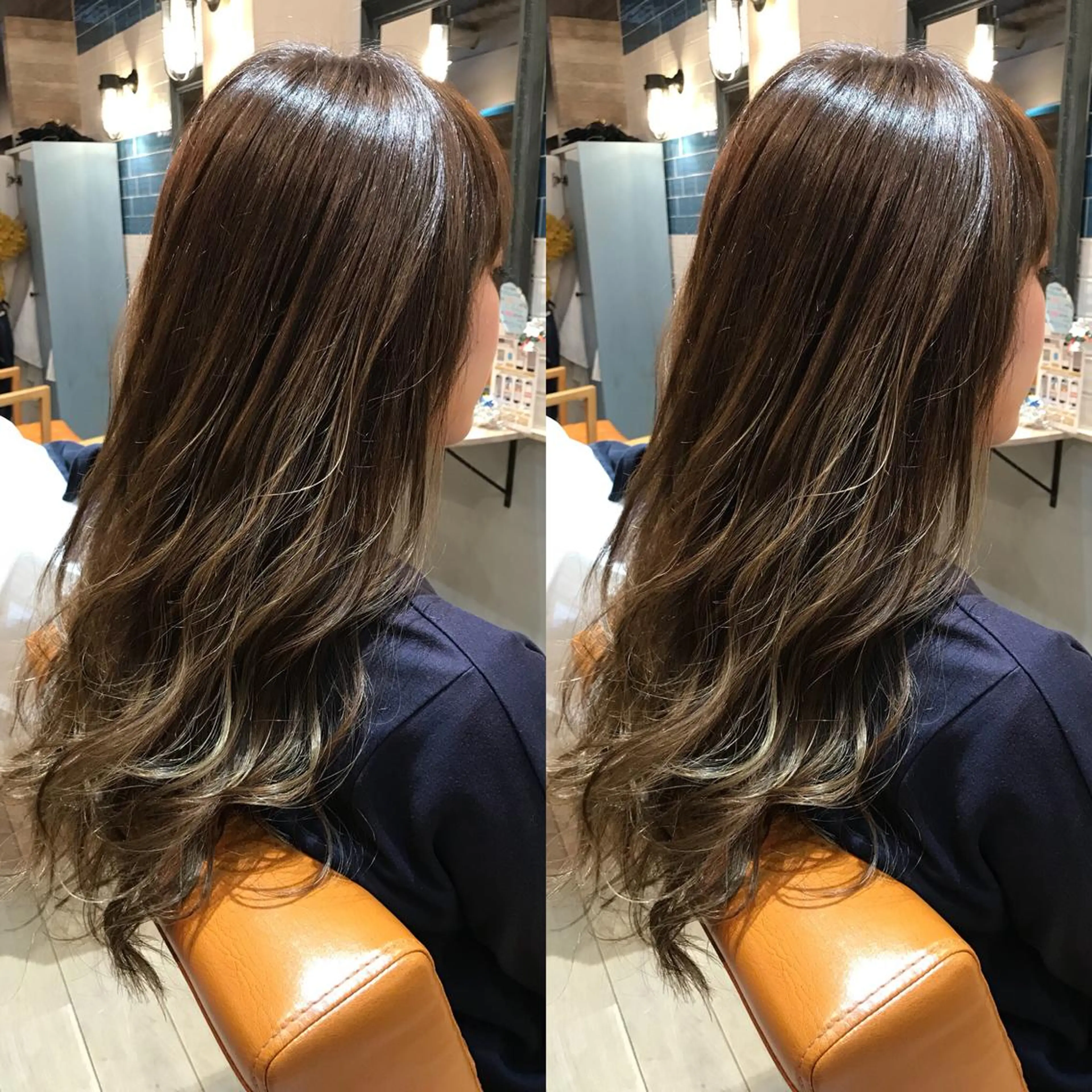 ロング カラー ハイライトカラー イルミナカラー ハイライト 髪質改善特化 ミサワコウキのヘアスタイル