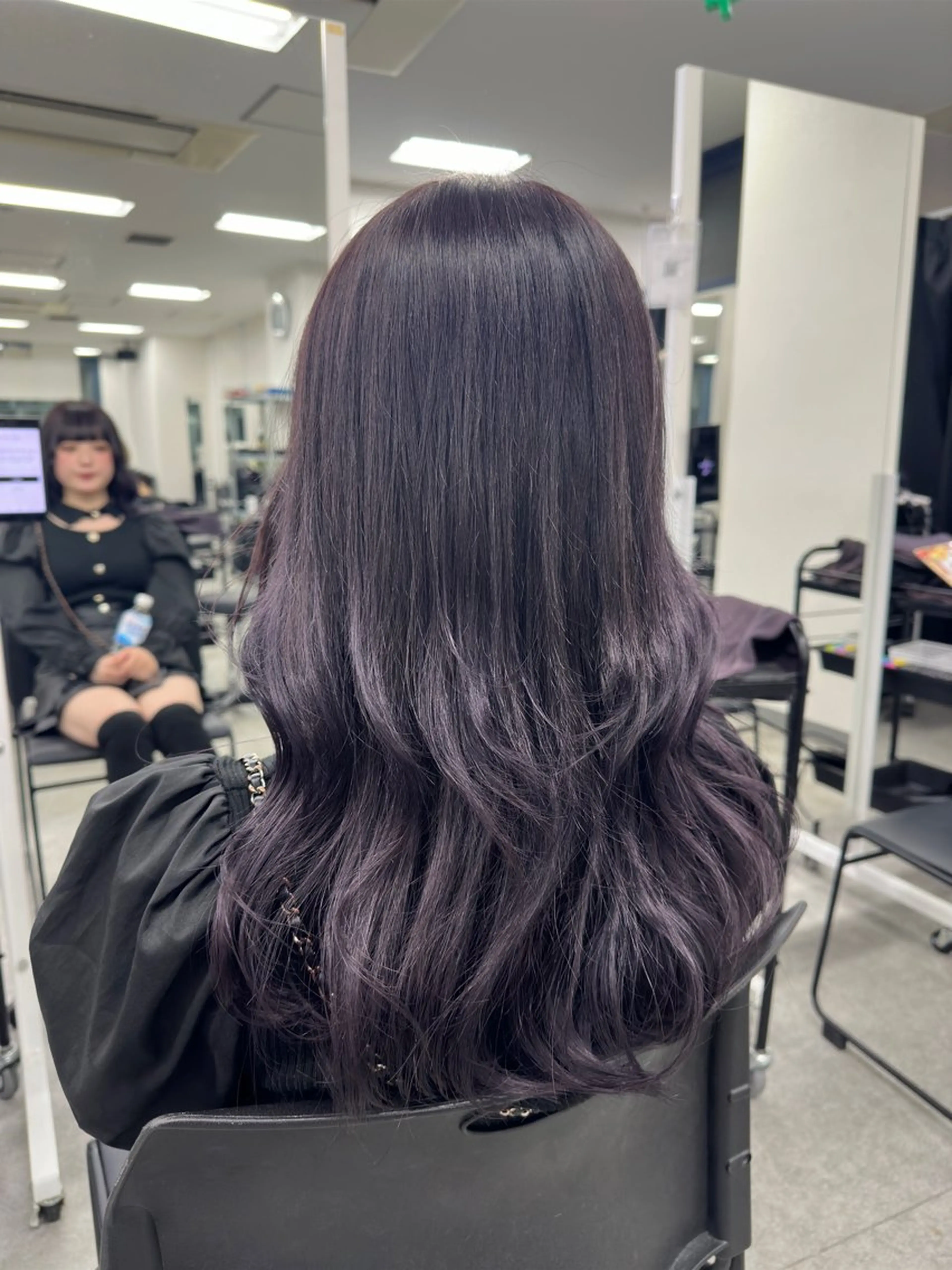 【期間限定💜】大人かわいいラベンダーカラー✨透明感ワンカラー＋2stepトリートメントでうるツヤ仕上げ💫の写真