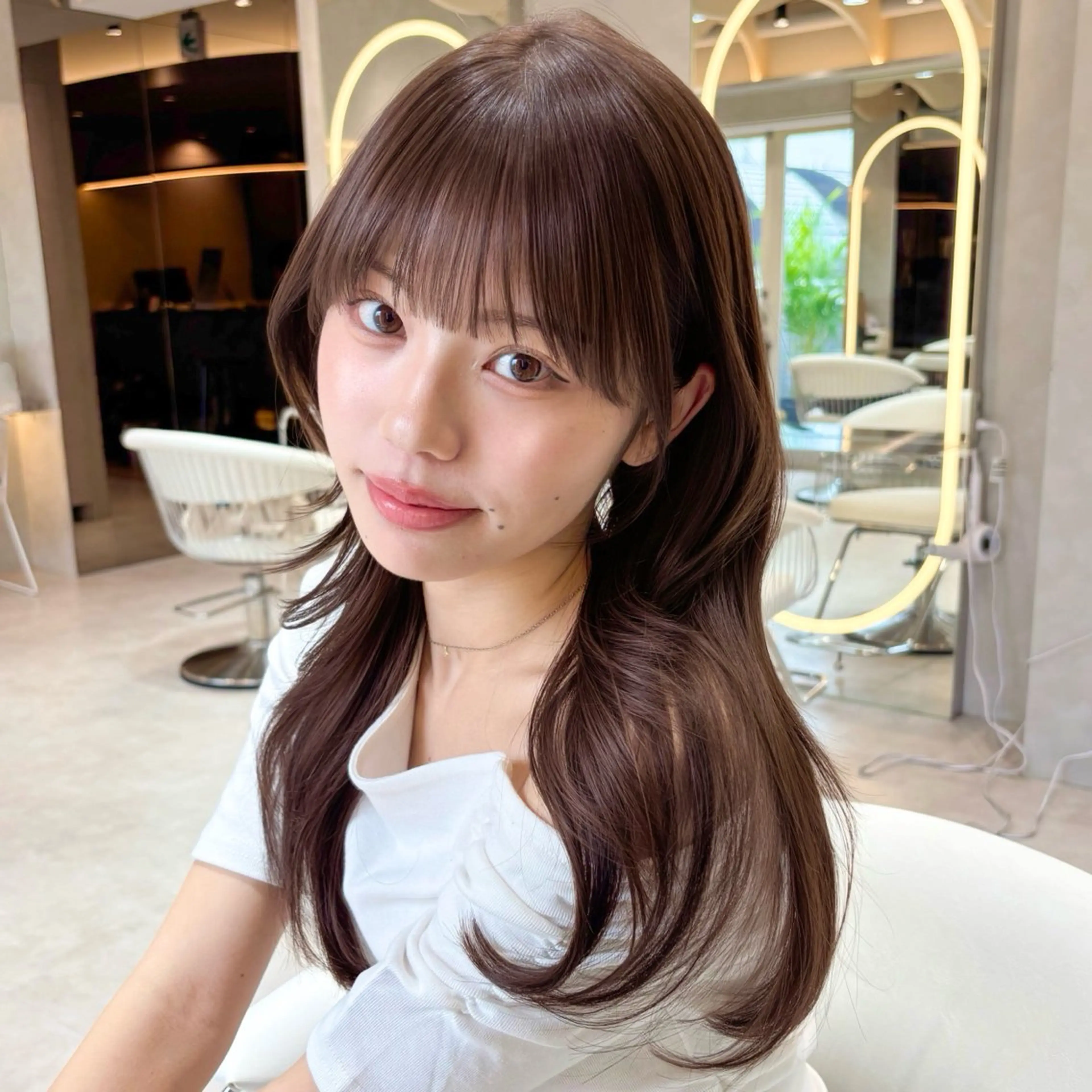 ロング カラー くびれヘア レイヤーカット カット ヘアカラー トリートメント 韓国レイヤー🇰🇷 /縮毛矯正💎/月音のヘアスタイル