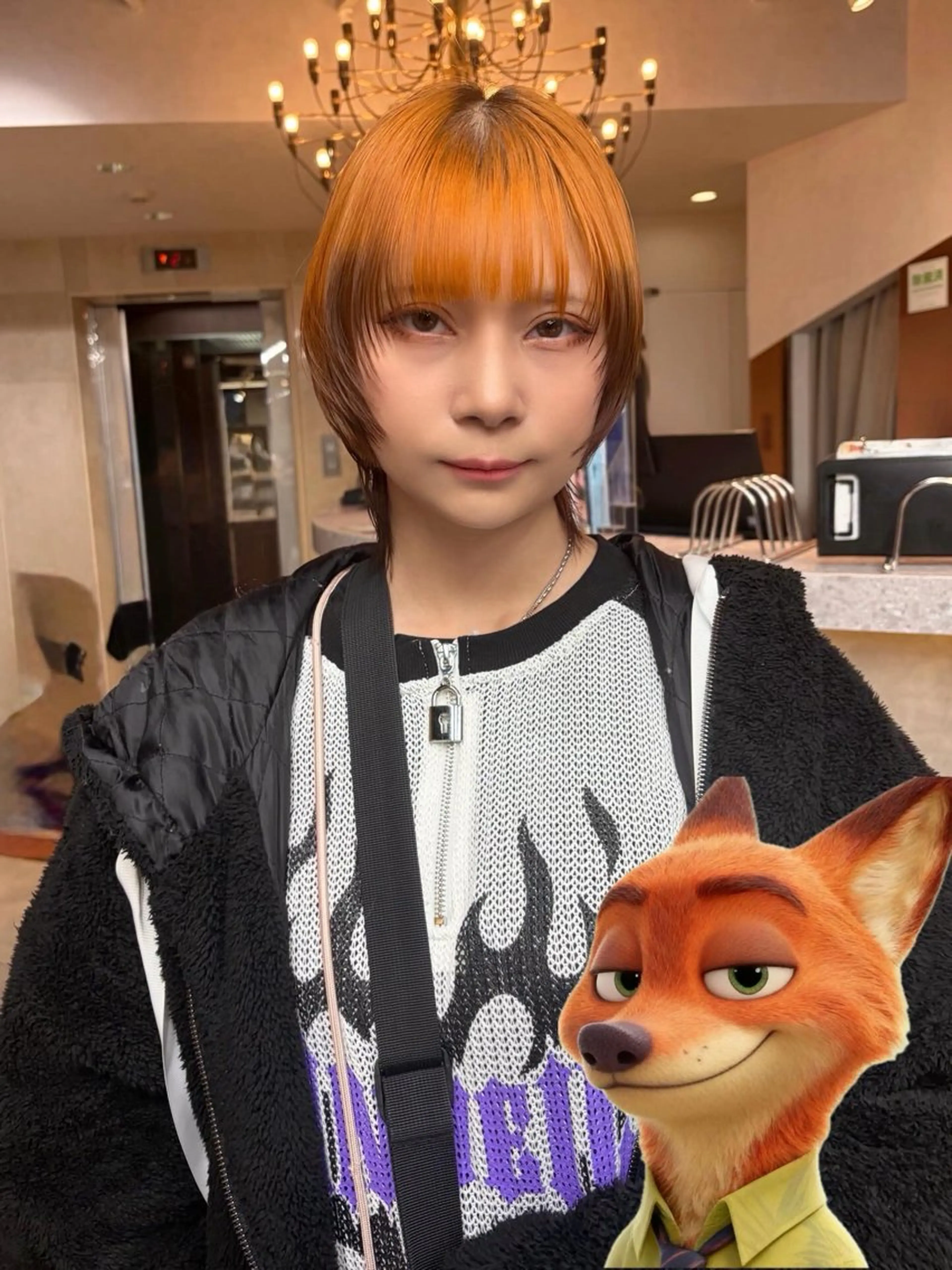 ショート カラー 藤原快斗/レイヤー /ウルフ/ハイトーンのヘアスタイル