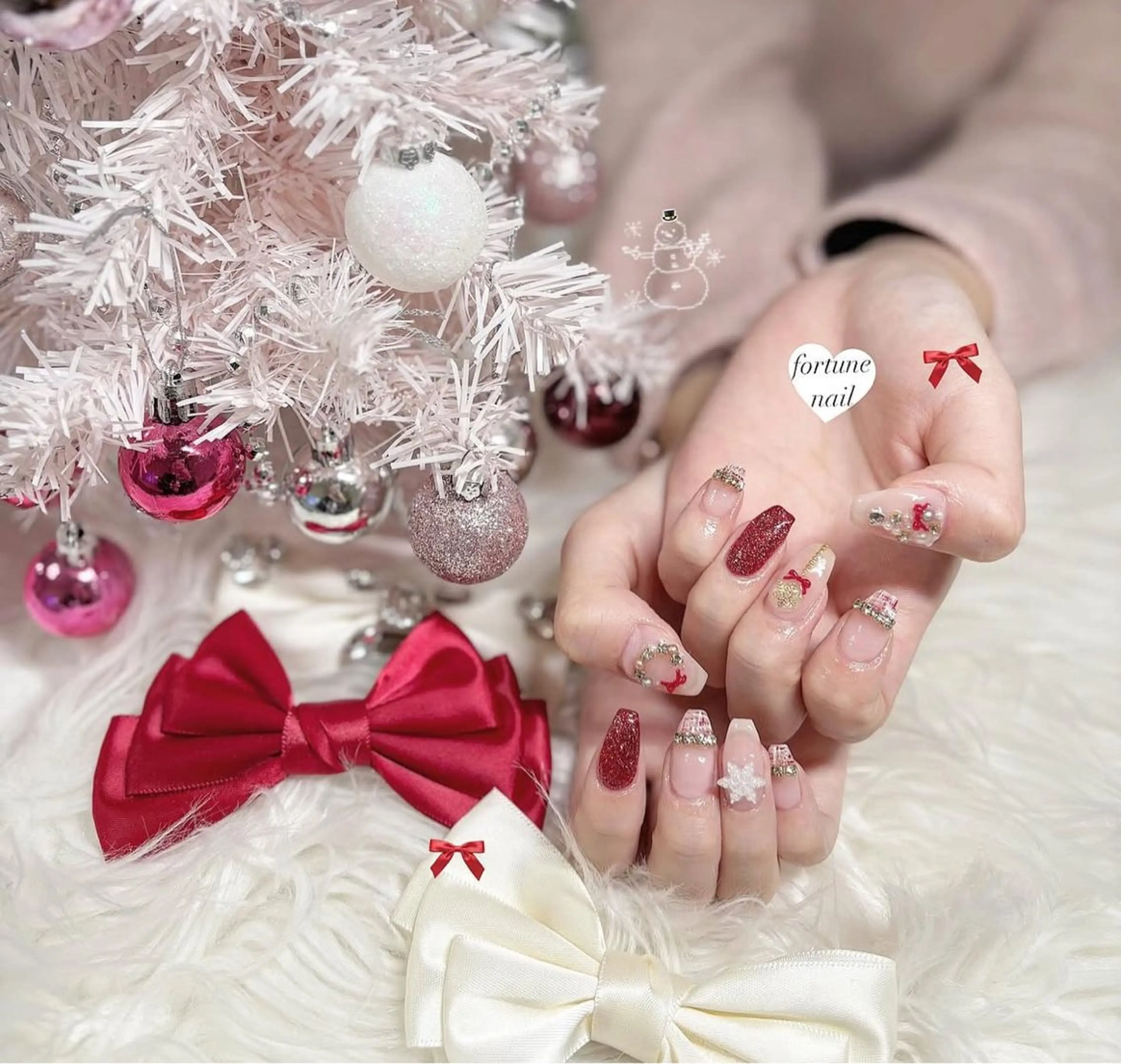 オフなし♡韓国、ワンホン、ガーリーネイルやり放題120分♡🎀(アート目安片手5本)の写真