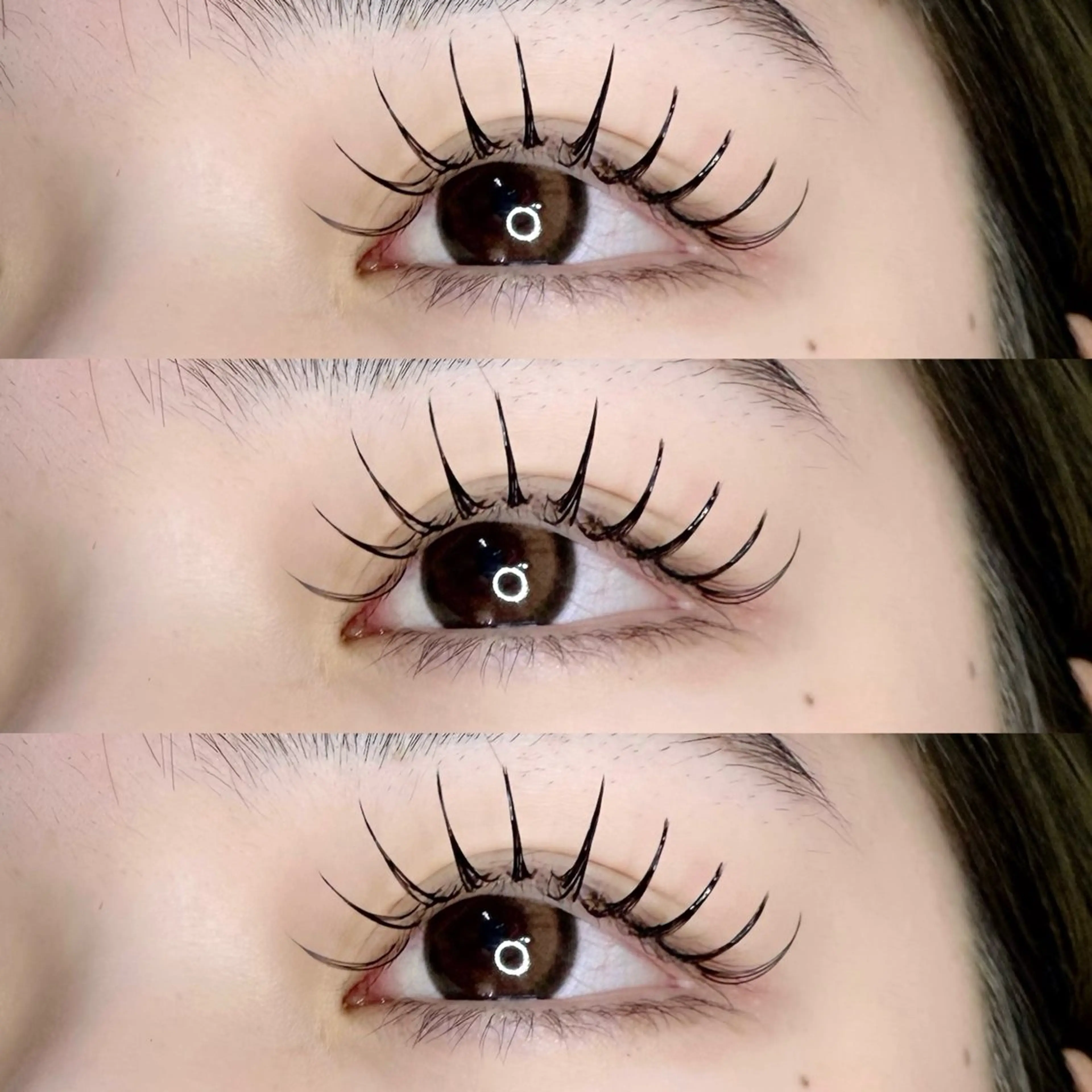 【ボリュームx高持続】ダブルフラットラッシュ100束💛オフ込.コーティング仕上げ付の写真