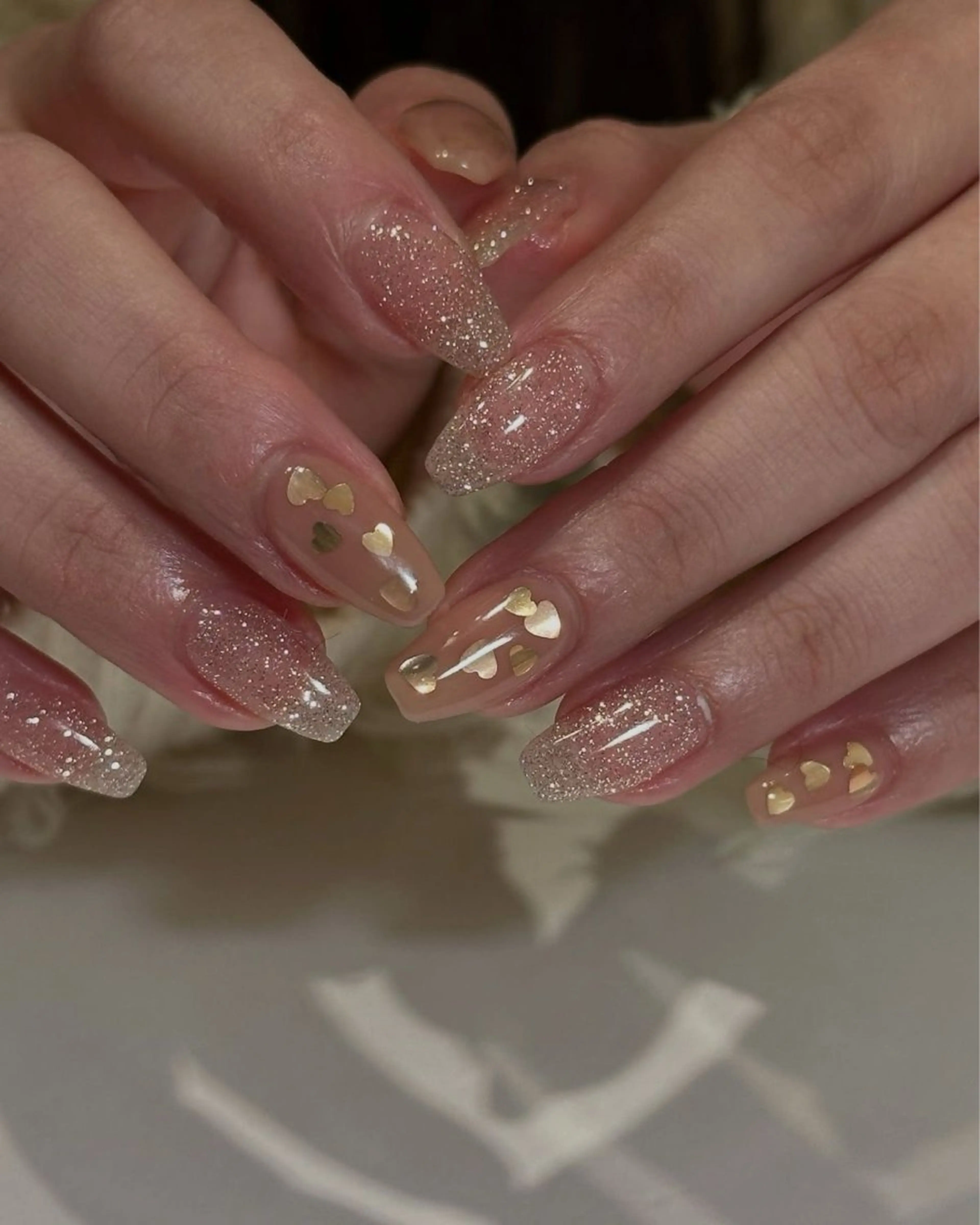 ネイル 韓国ネイル 持ち込み ニュアンスネイル ネイルチップ 冬ネイル LISA ANA.CHUOのネイルデザイン