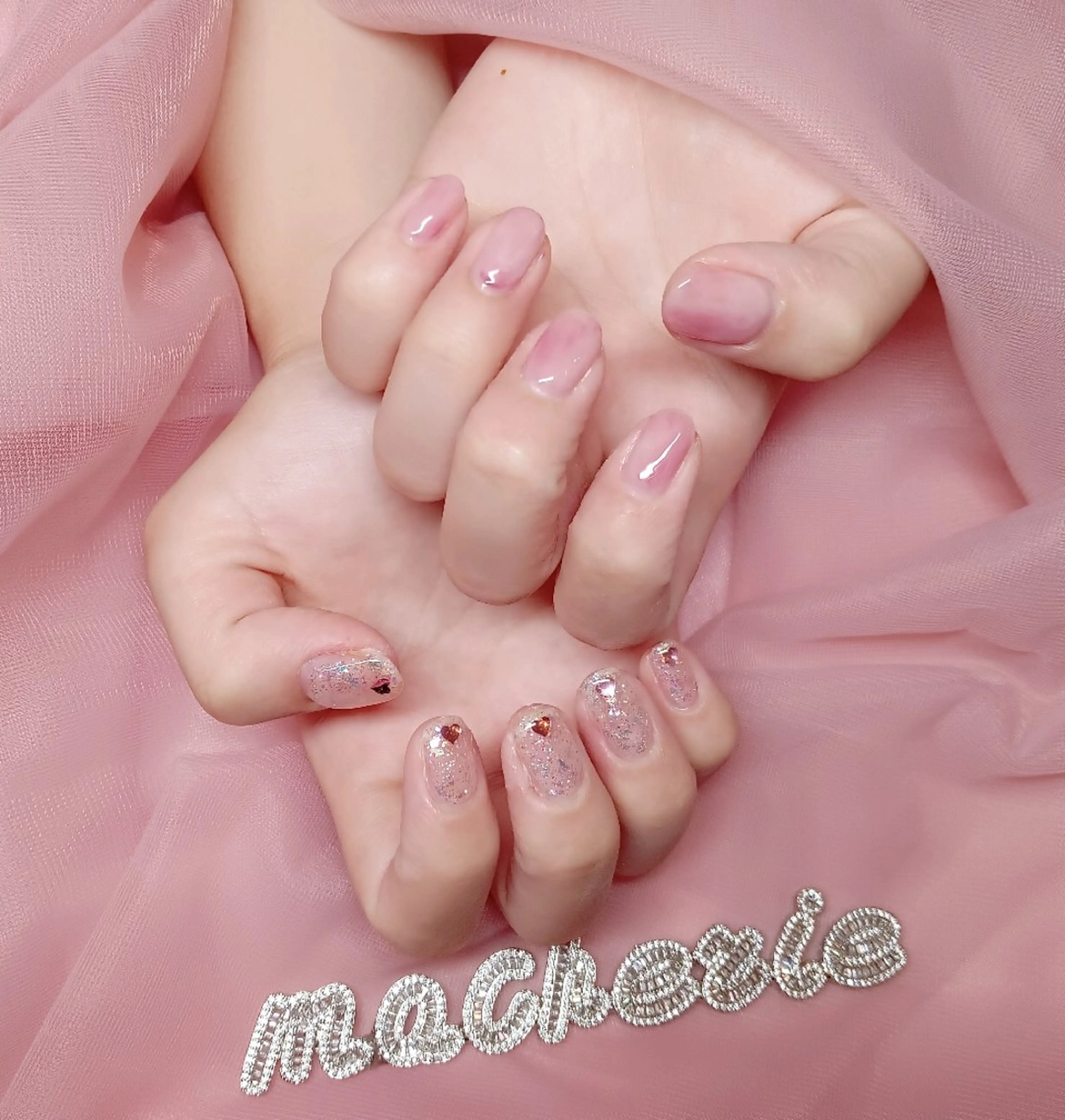 ネイル キラキラネイル ハンドネイル Nail Salon macherieのネイルデザイン