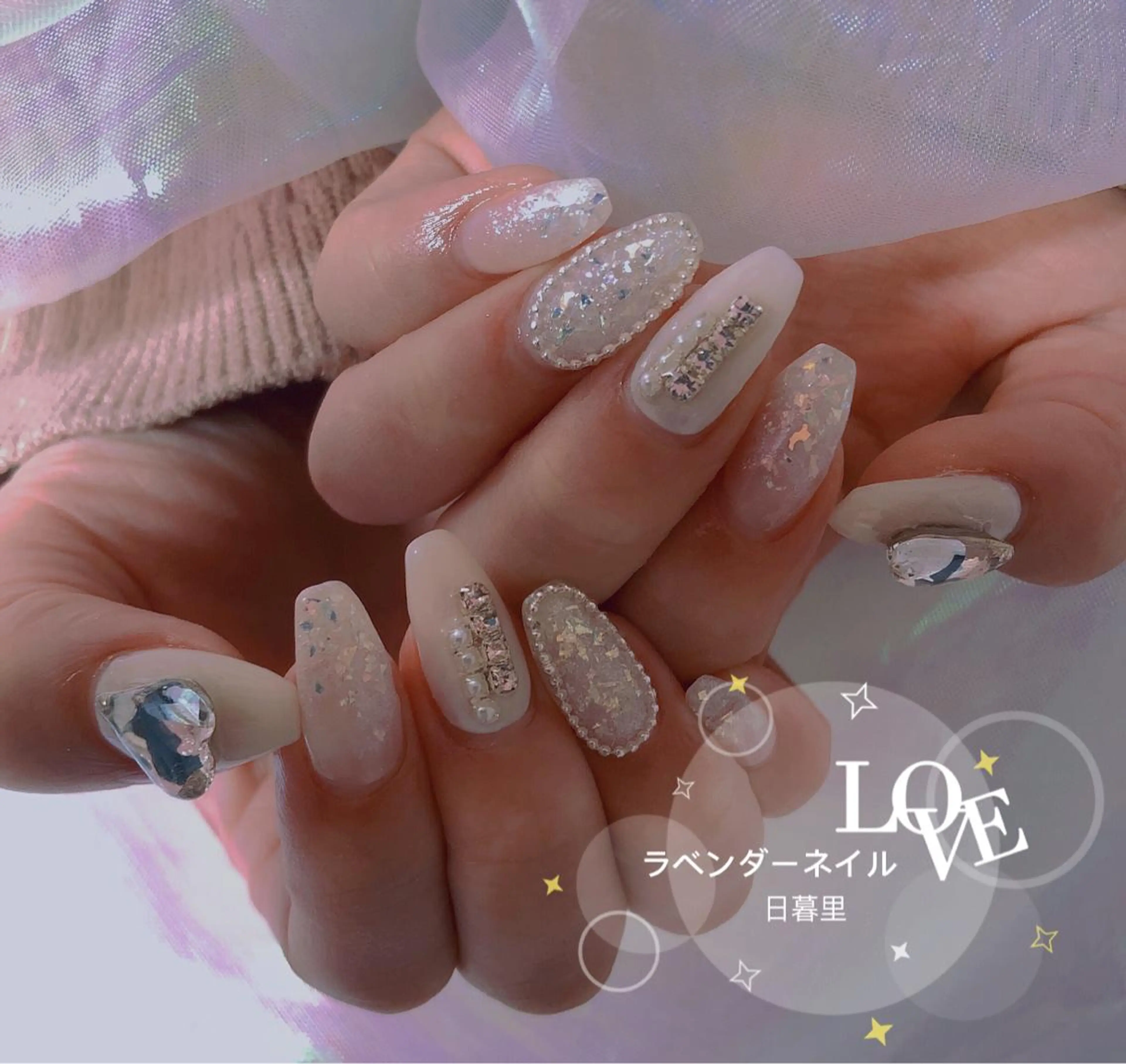 ネイル ラベンダー💖日暮里 ルル💖ネイルのネイルデザイン