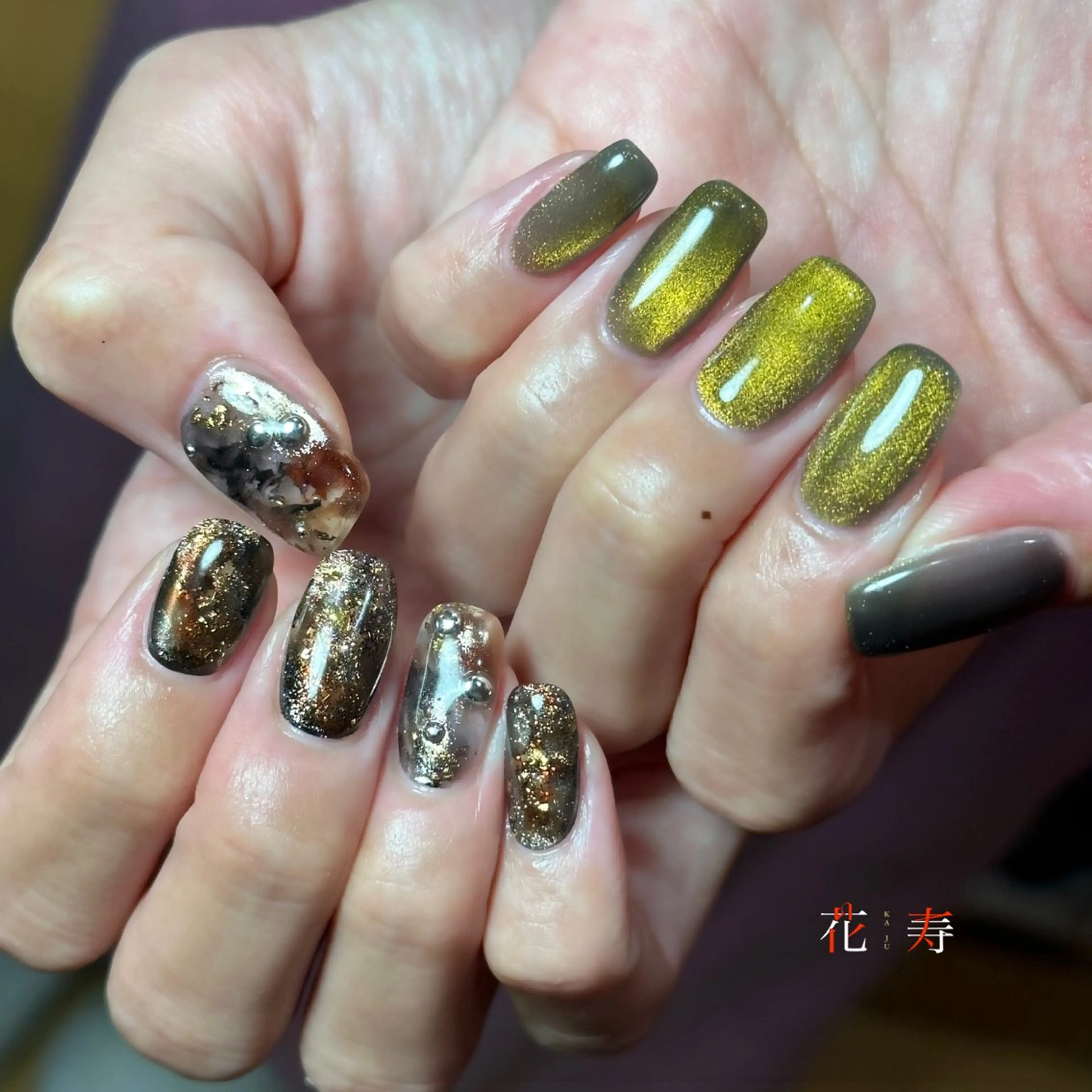 ネイル ハンドネイル 花寿-kaju- s.のネイルデザイン