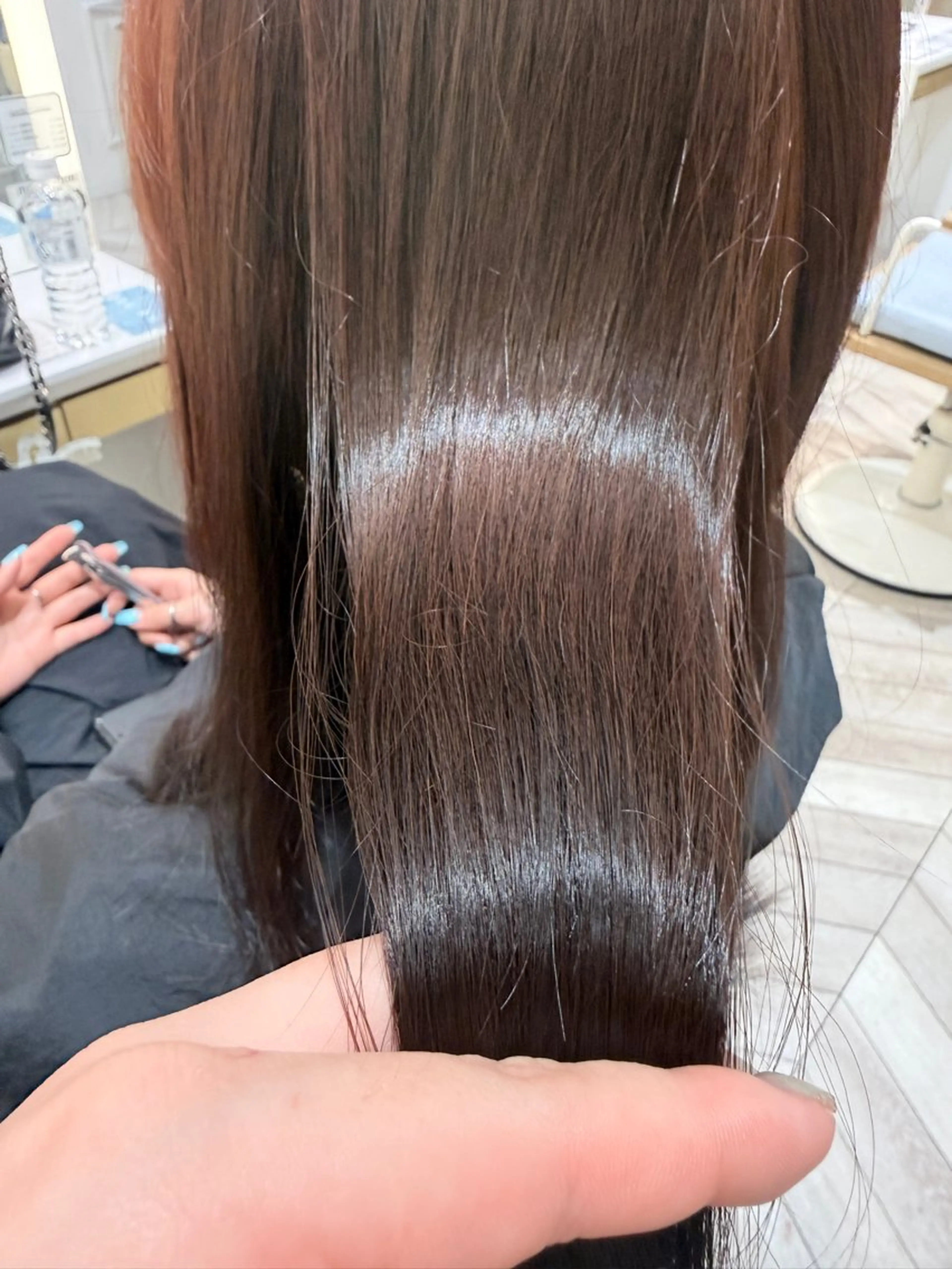 ロング カラー 透明感カラー🫧 幕内梨乃亜のヘアスタイル