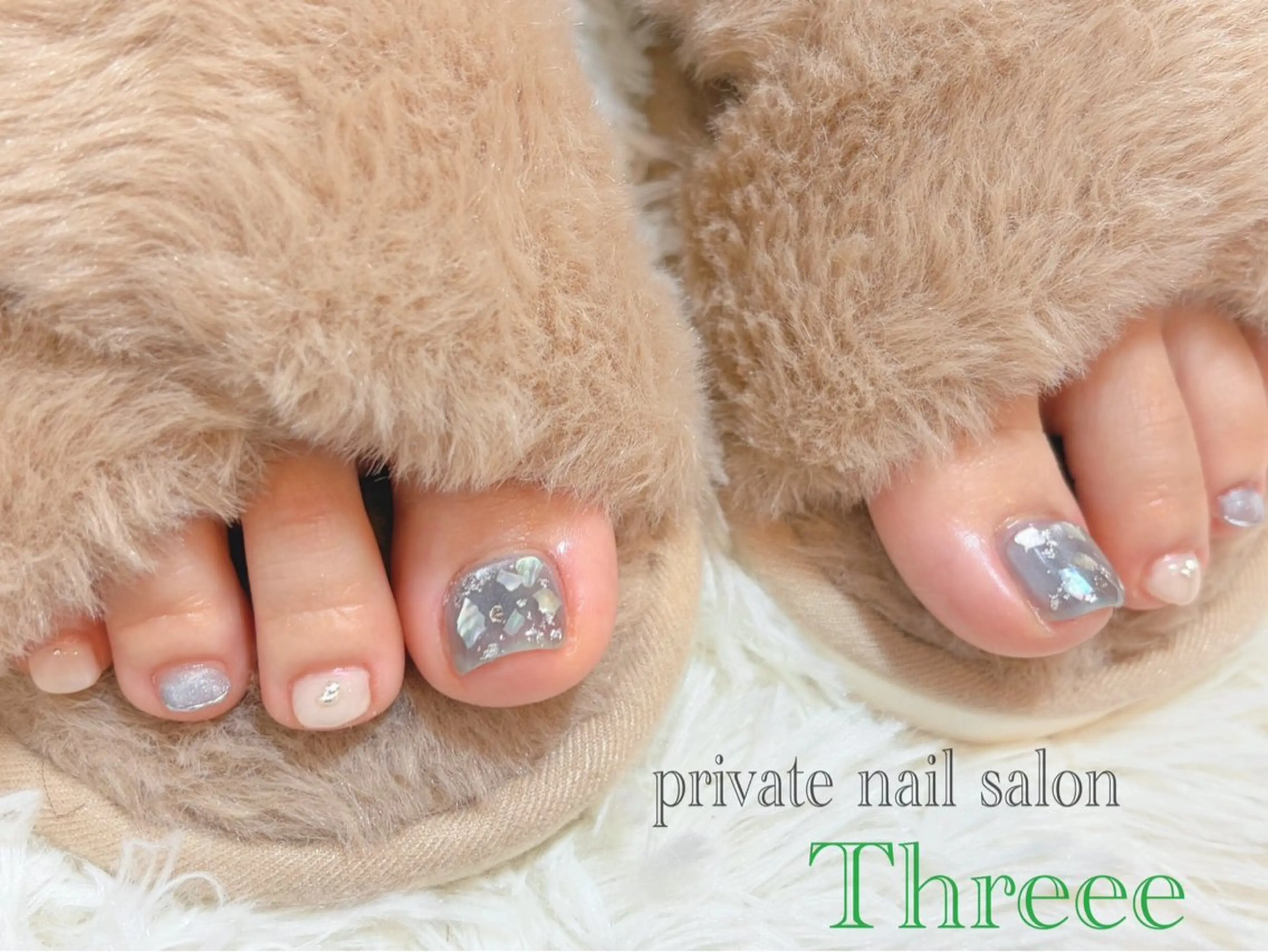 ネイル フットネイル Nail salon - Threee　-のネイルデザイン