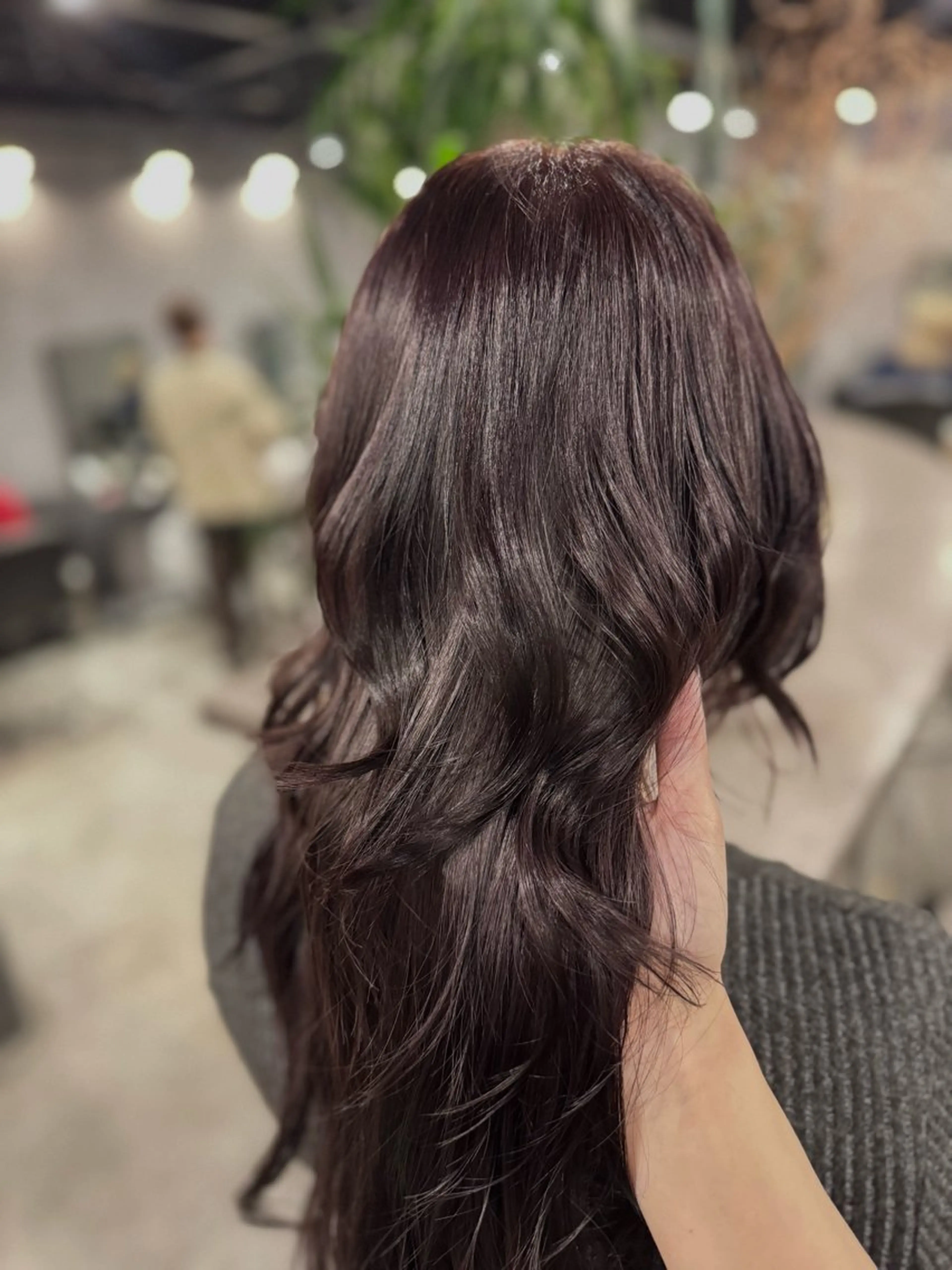 ロング カラー ブリーチ ダブルカラー ラベンダーカラー ブリーチなしカラー ヘアカラー ink Runaのマツエク・マツパデザイン