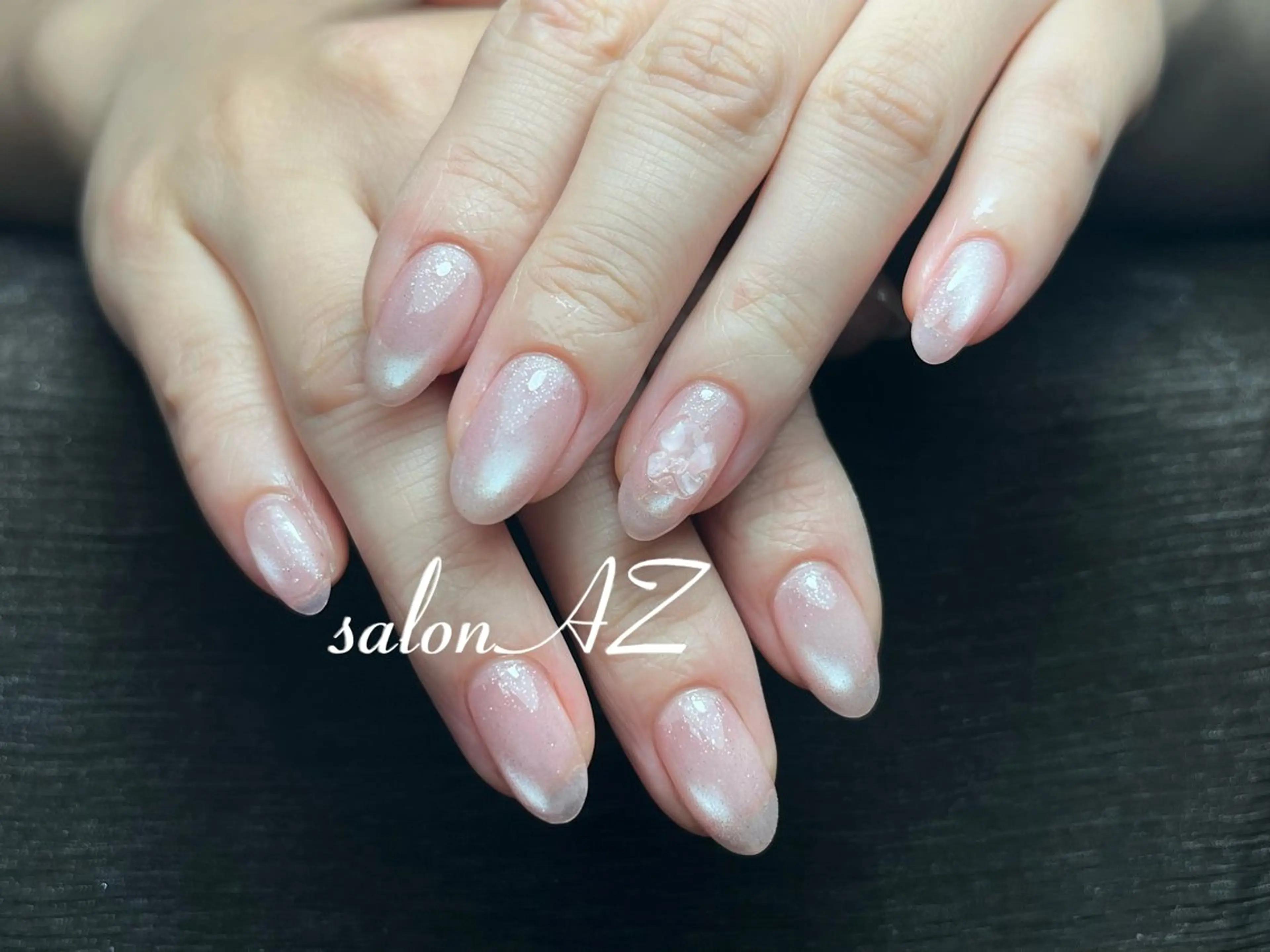 ネイル アートネイル 長さ出し フットネイル フレンチネイル ジェルネイル salon AZのネイルデザイン