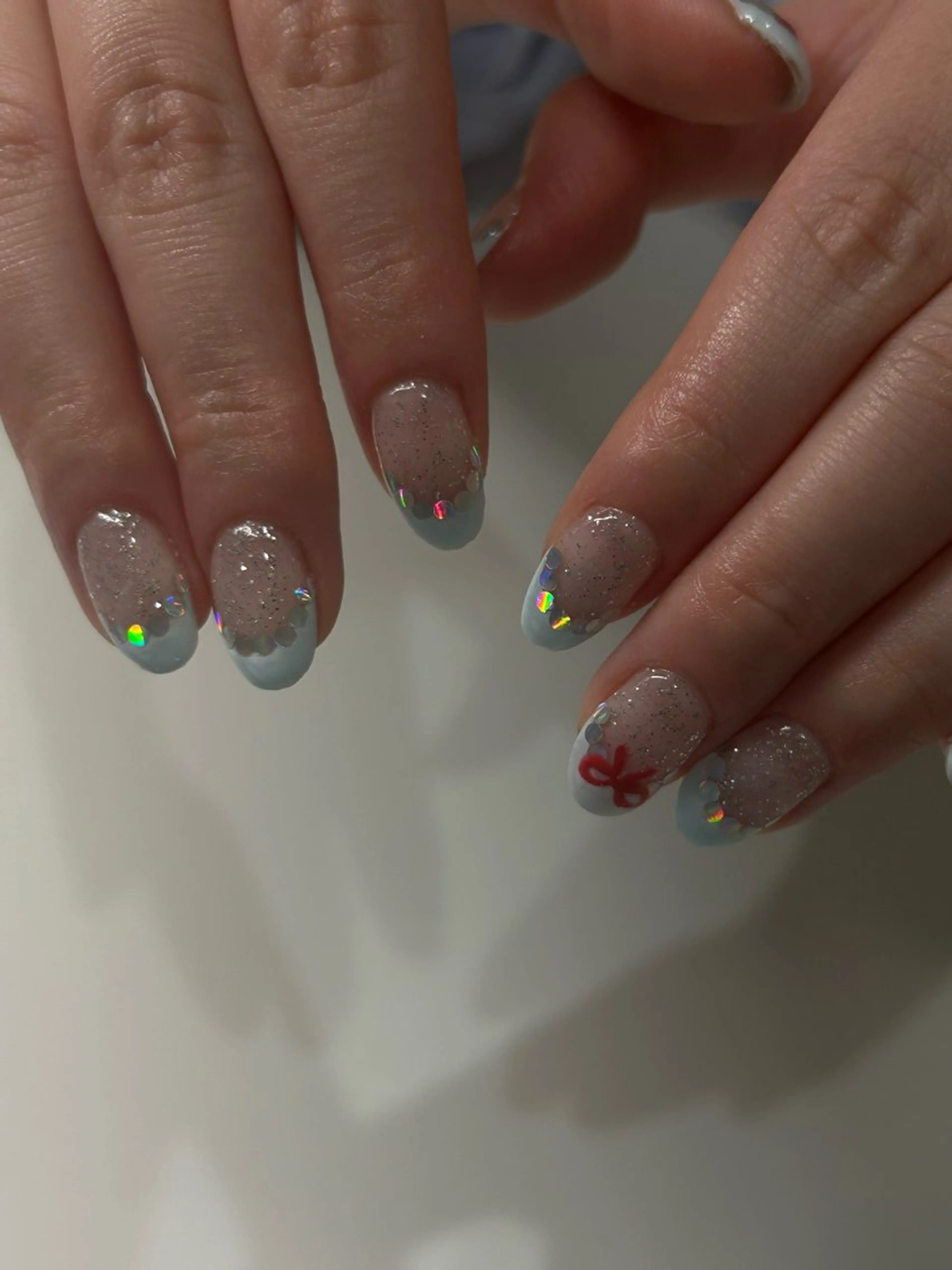 ネイル フレンチネイル 韓国ネイル ニュアンスネイル オフィスネイル シンプルネイル sakae yurinaのネイルデザイン